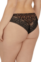 Slip brésilien dentelle et microfibre L'irrésistible - Fauve