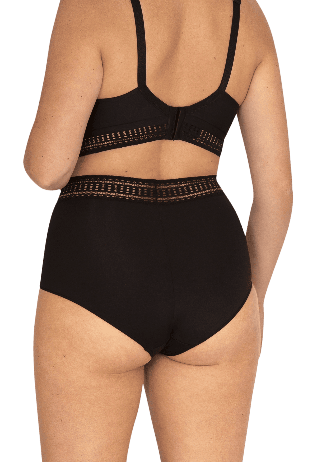 Culotte taille haute Arty Graphik - Noir