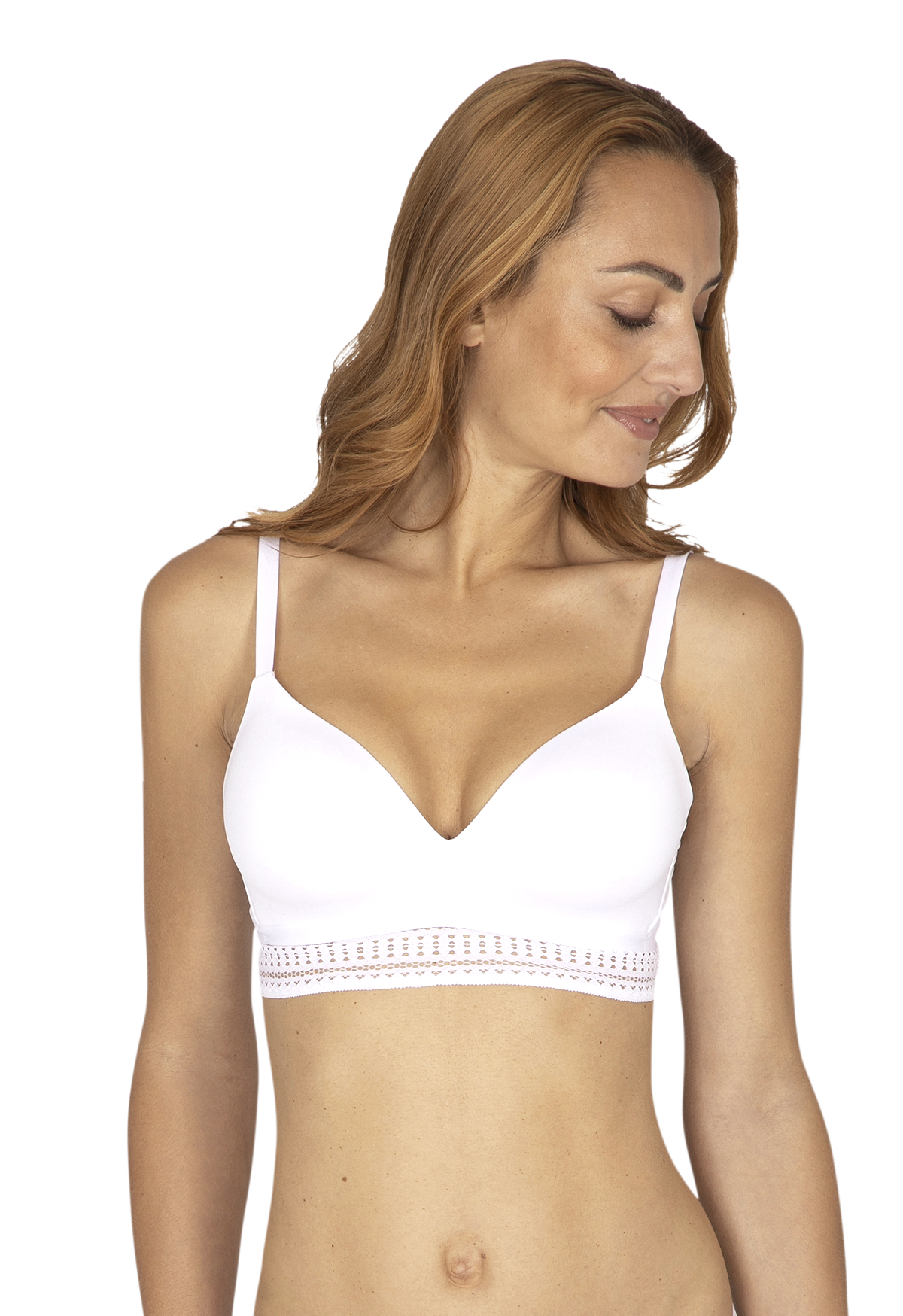 Soutien-gorge sans armatures coques souples Arty Graphik - Blanc