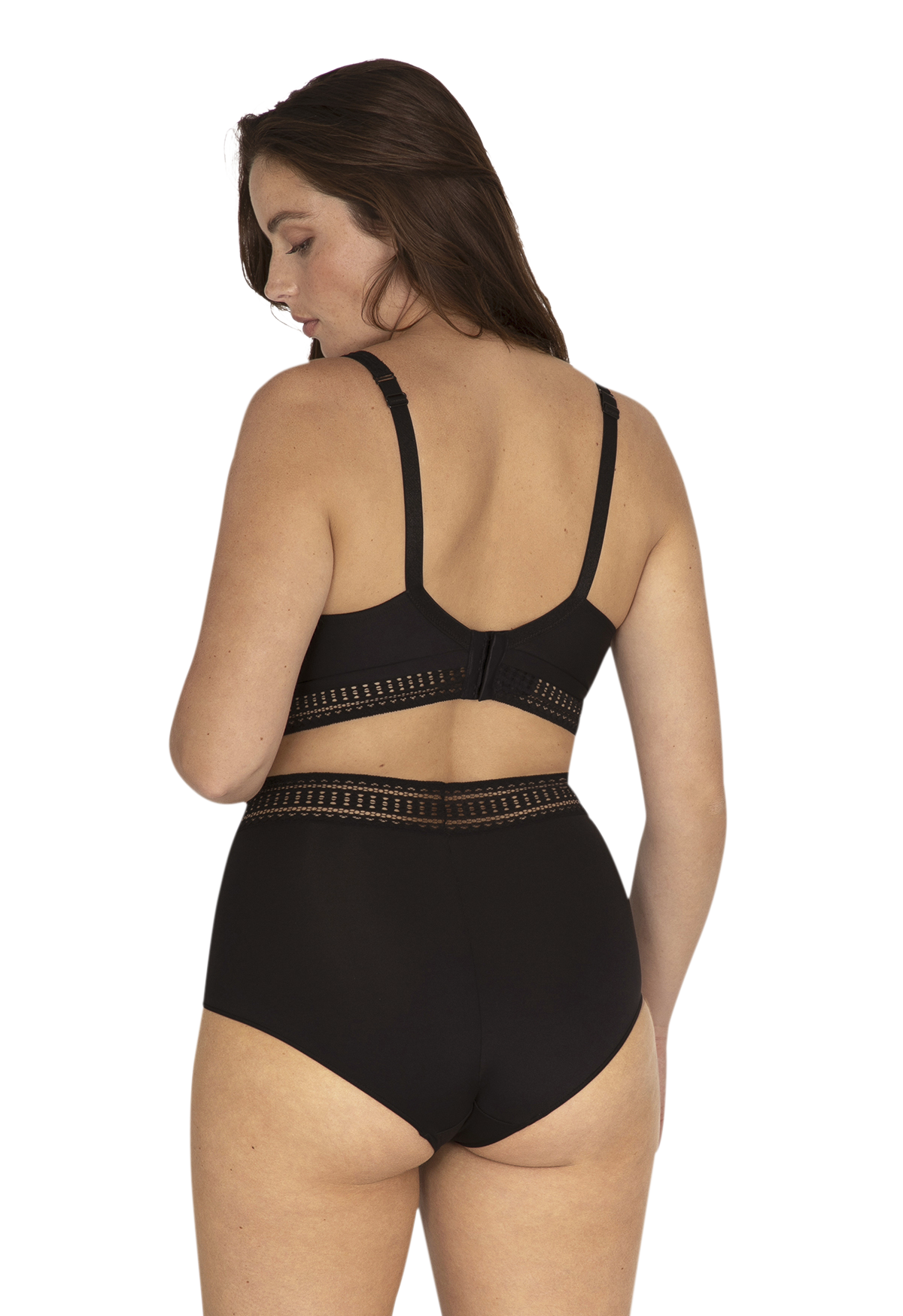 Culotte taille haute Arty Graphik - Noir