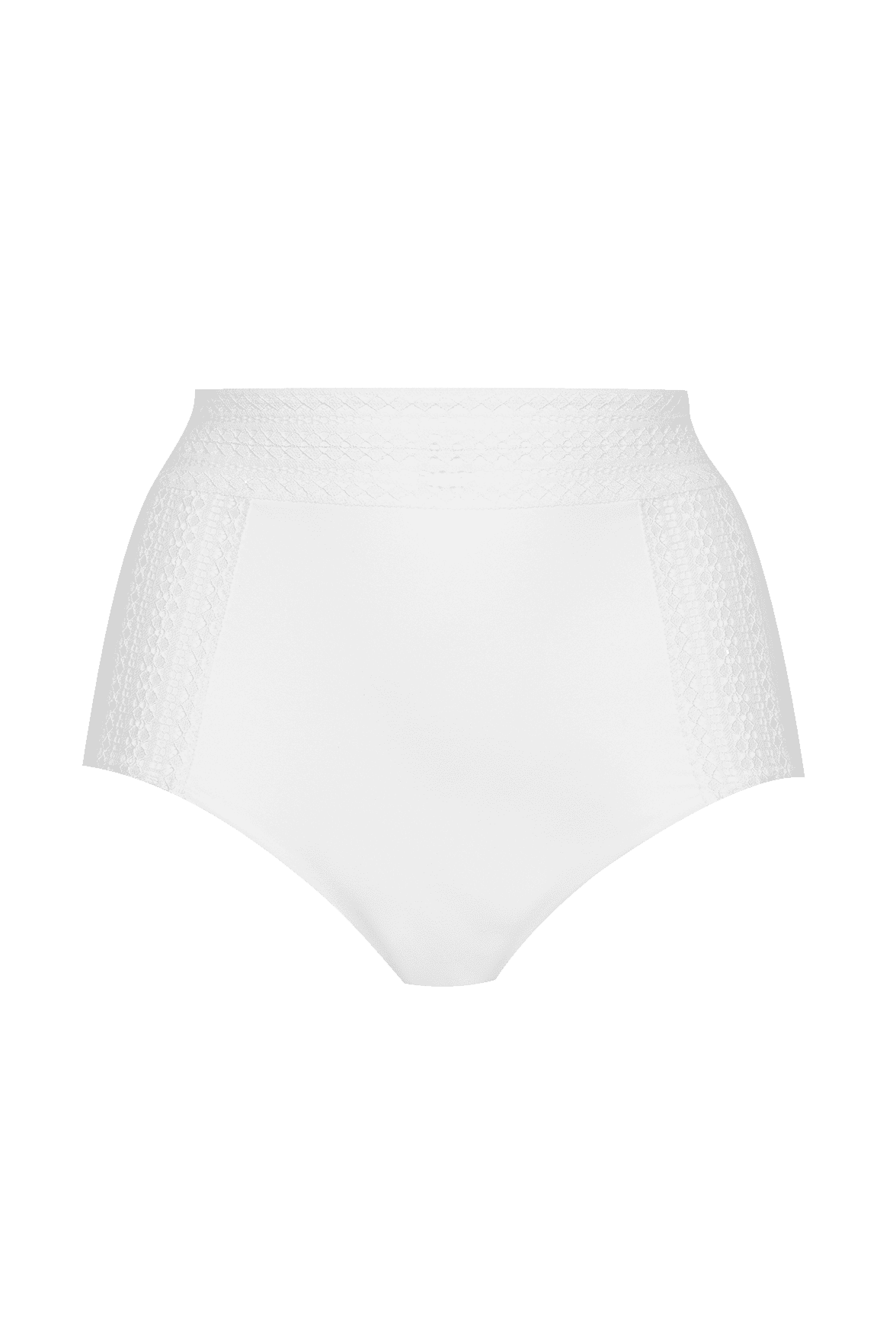 Culotte taille haute Arty Graphik - Blanc