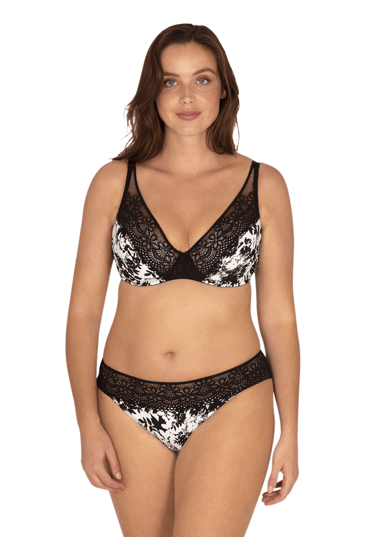 Soutien-gorge coques en dentelle et microfibre L'irrésistible - Flore