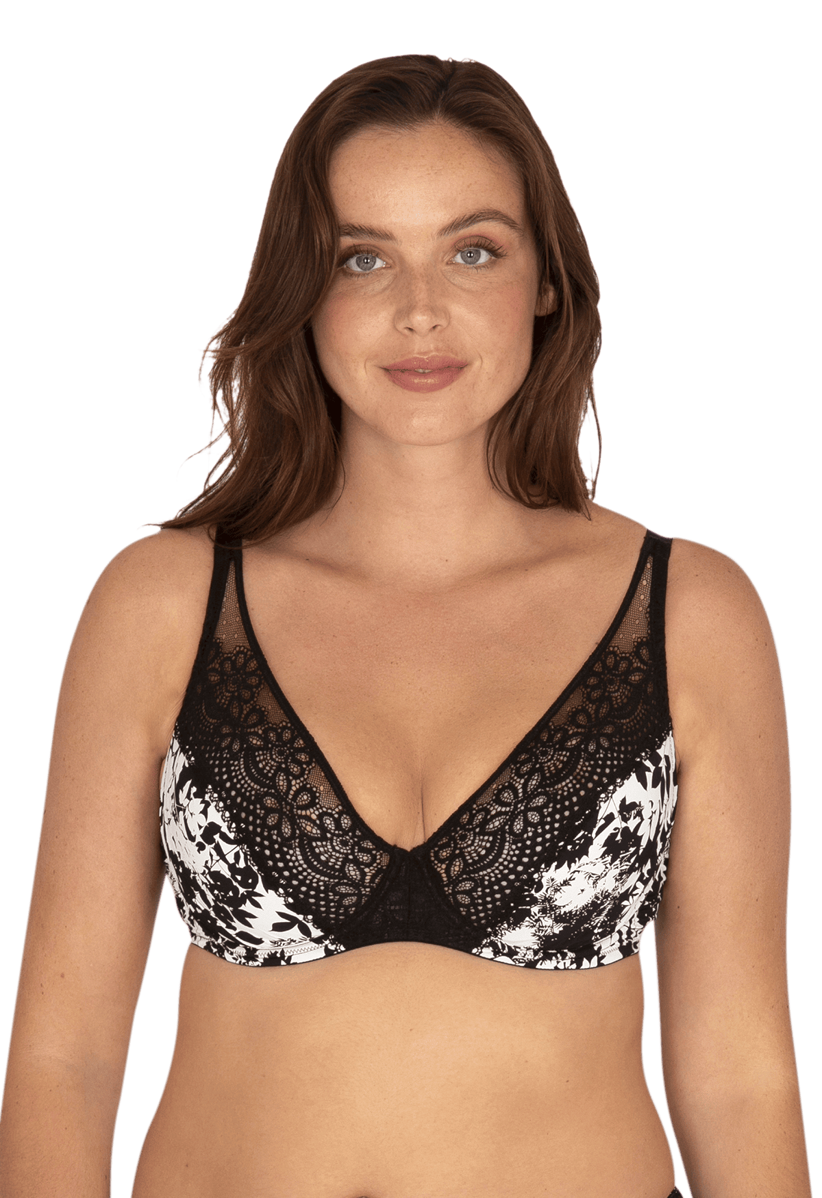 Soutien-gorge coques en dentelle et microfibre L'irrésistible - Flore