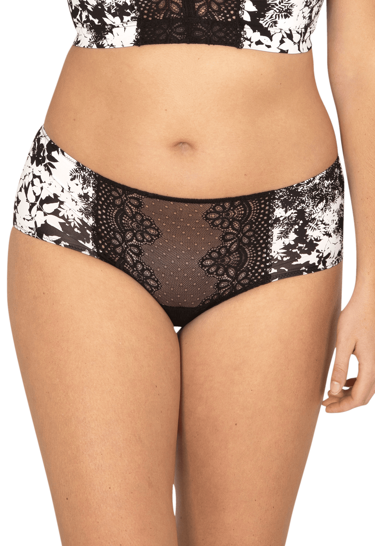 Shorty en dentelle et microfibre L'irrésistible - Flore