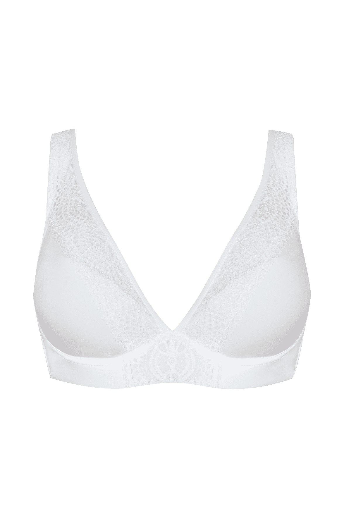 Soutien-gorge coques en dentelle et microfibre L'irrésistible - Blanc