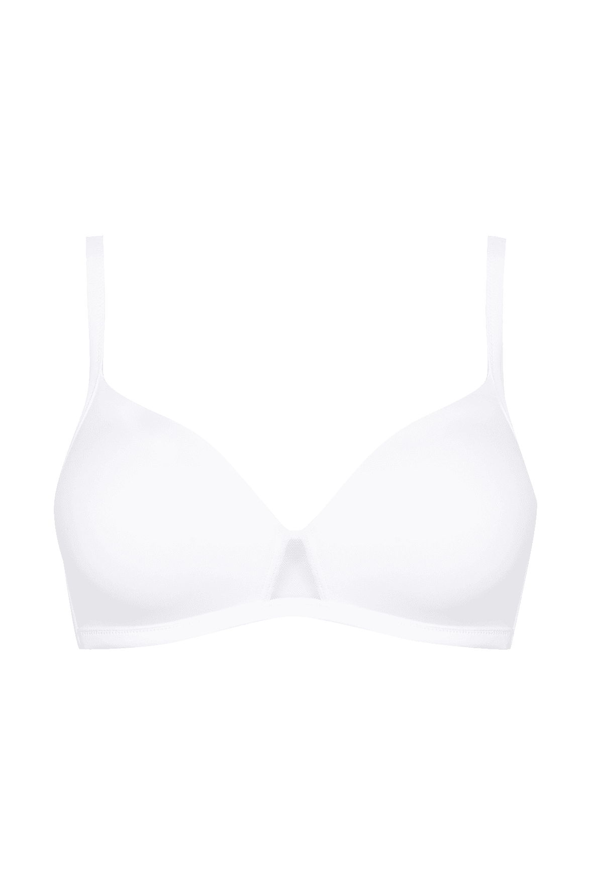 Soutien-gorge triangle sans armatures coques souples invisible Nuances - Blanc