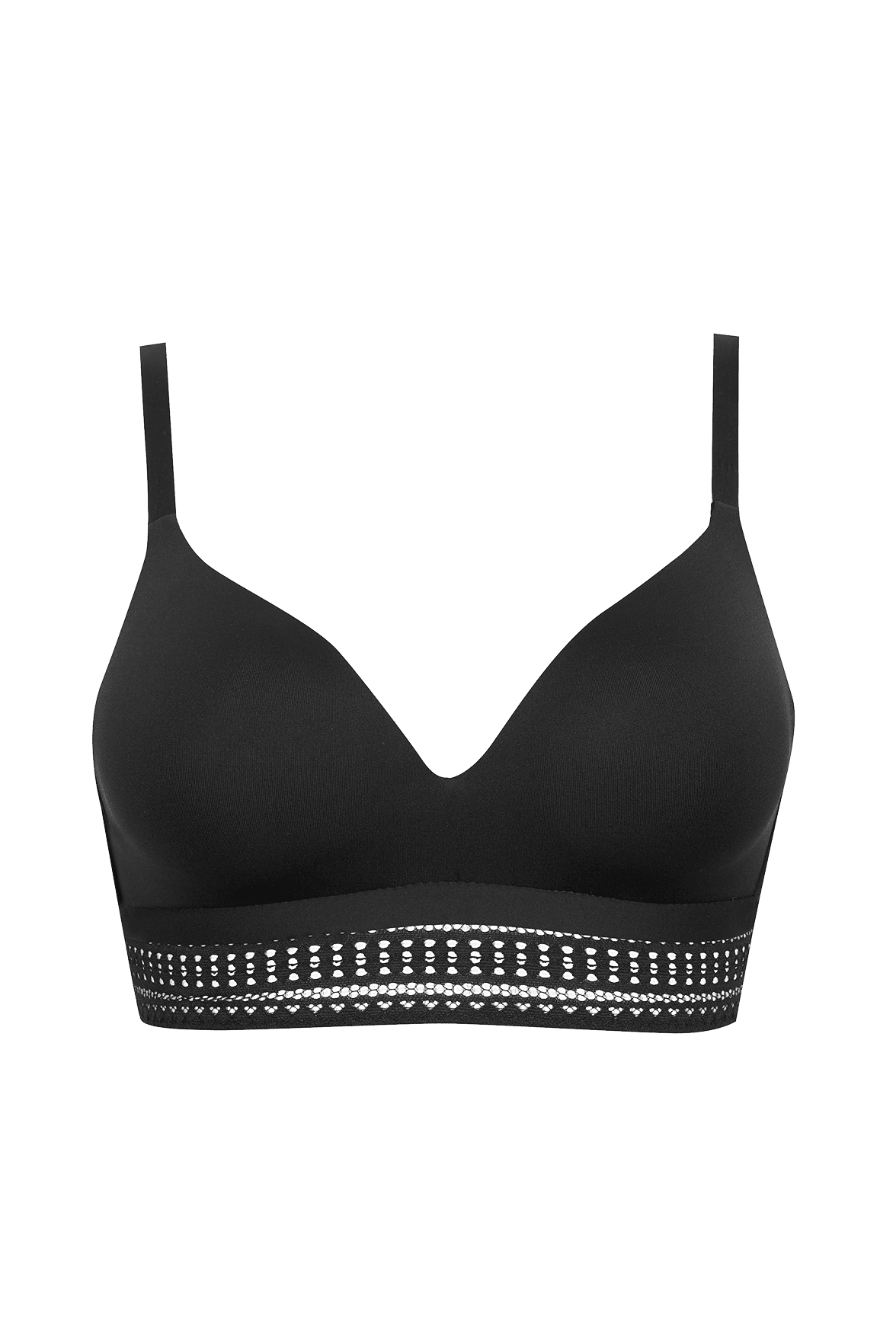 Soutien-gorge sans armatures coques souples Arty Graphik - Noir