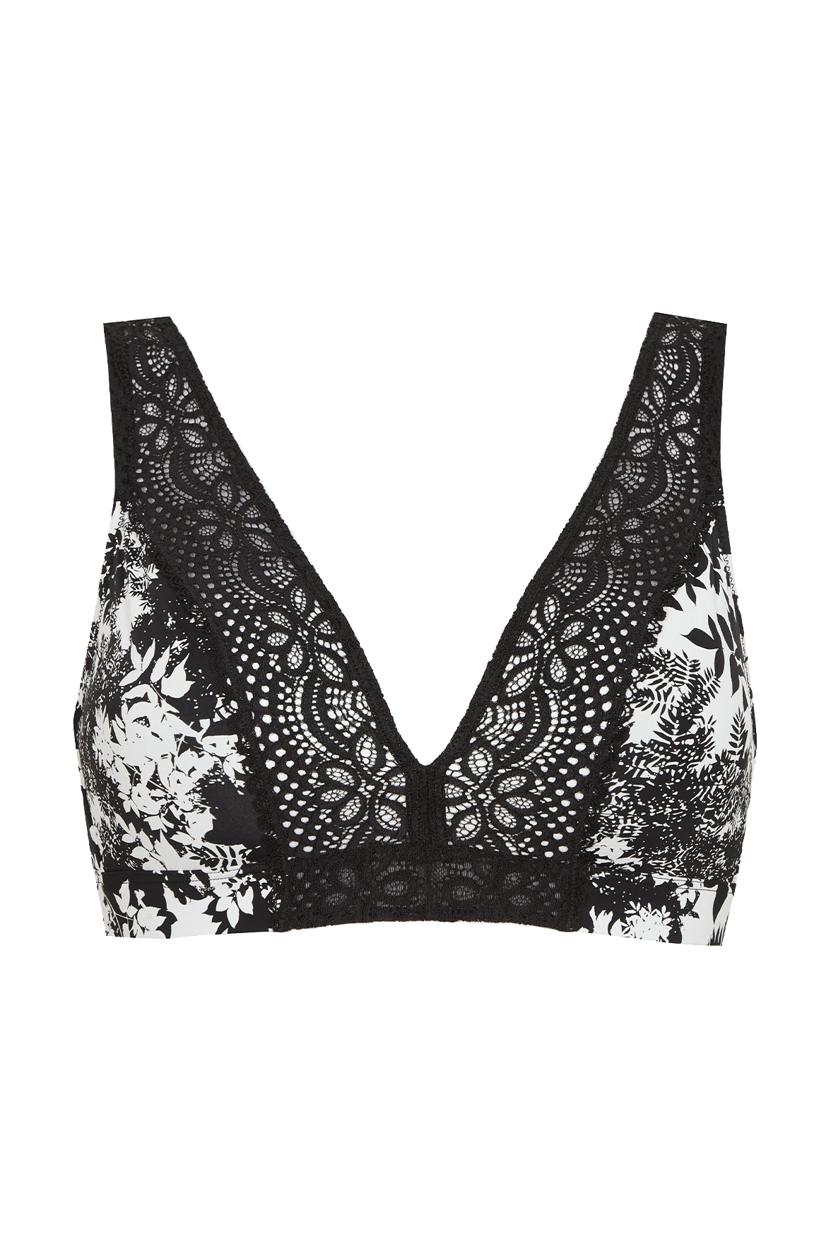 Soutien-gorge foulard sans armatures en dentelle et en microfibre L'irrésistible - Flore