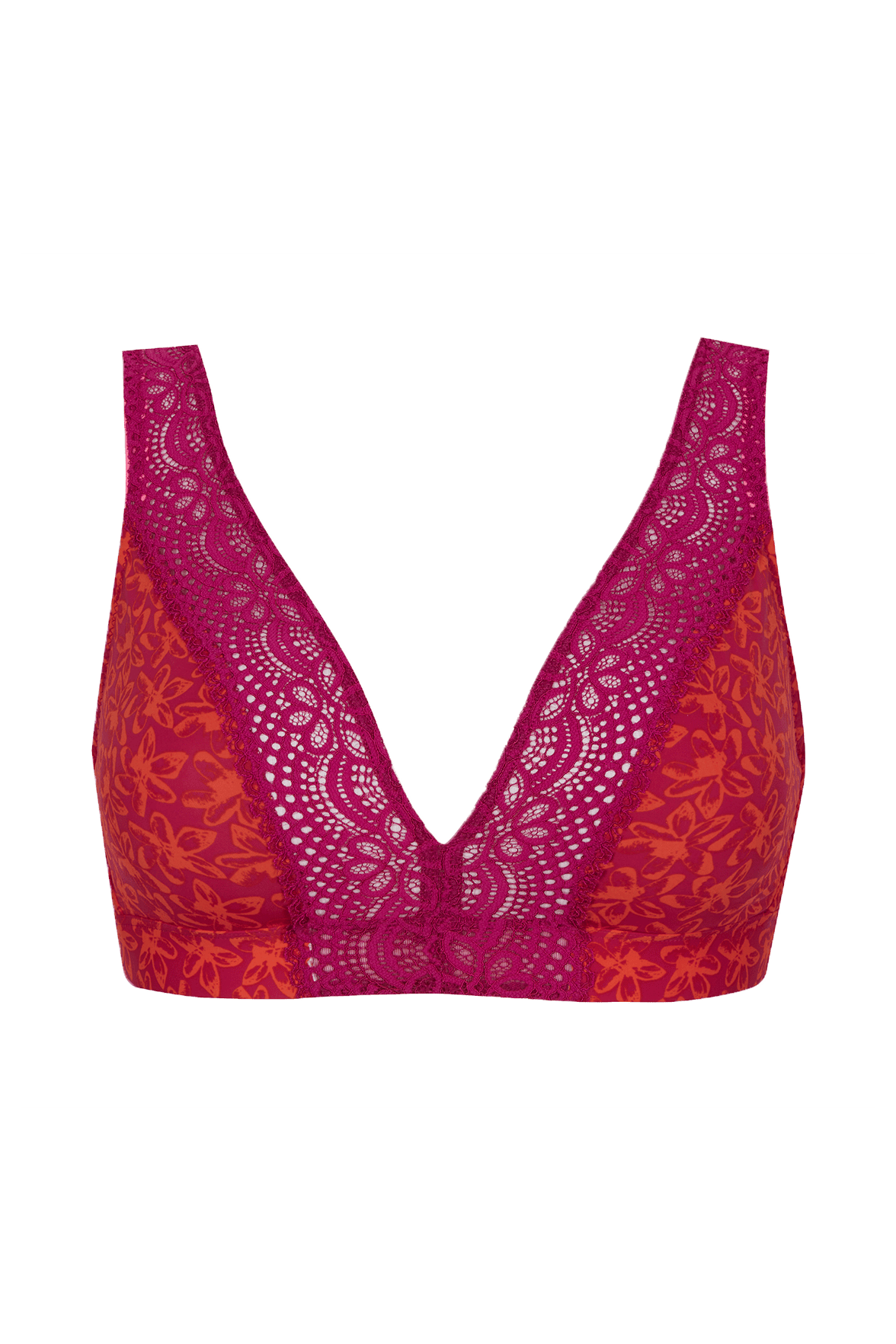 Soutien-gorge foulard sans armatures en dentelle et en microfibre L'irrésistible - Tiaré