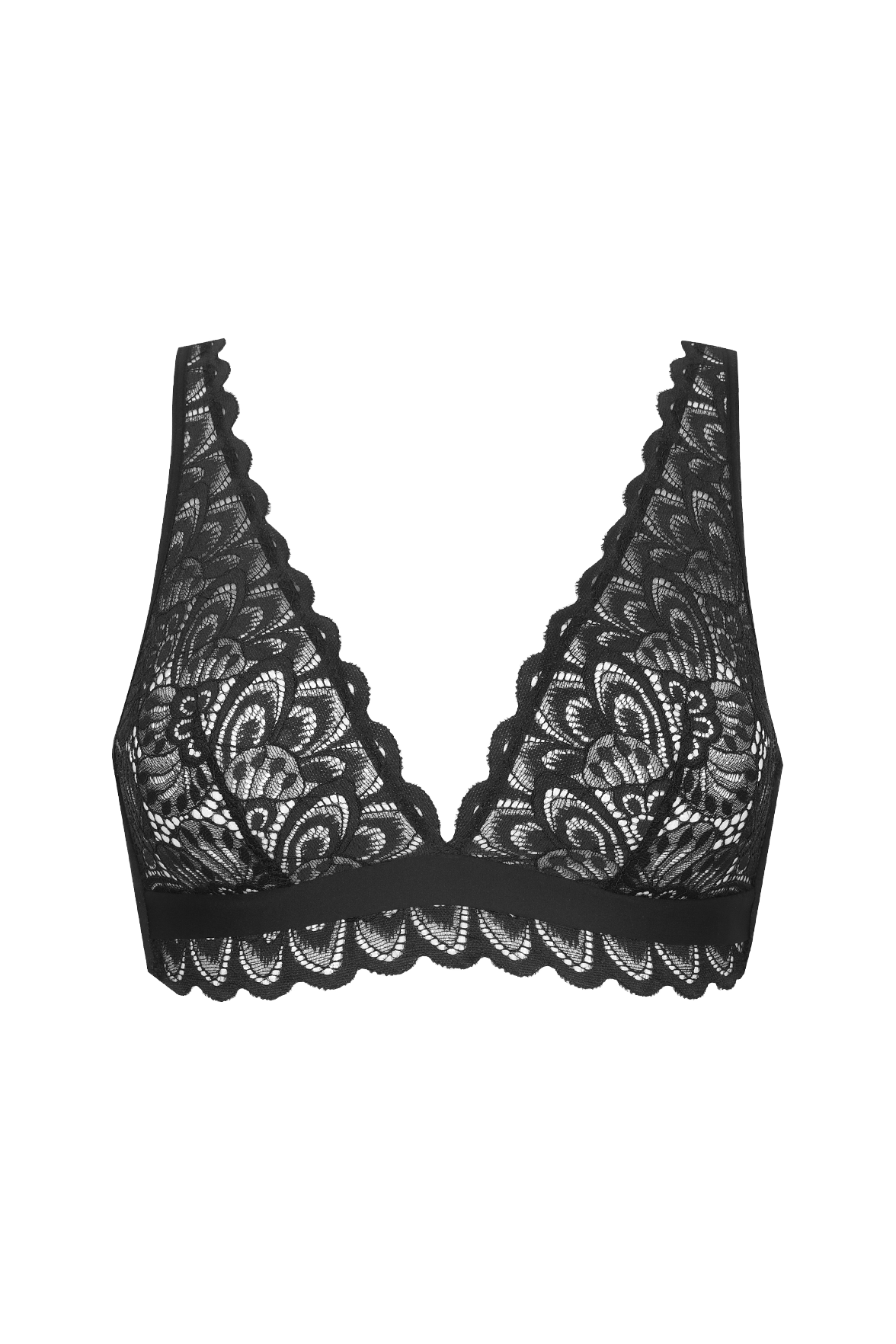Soutien-gorge sans armatures Dentelle Audacieuse - Noir