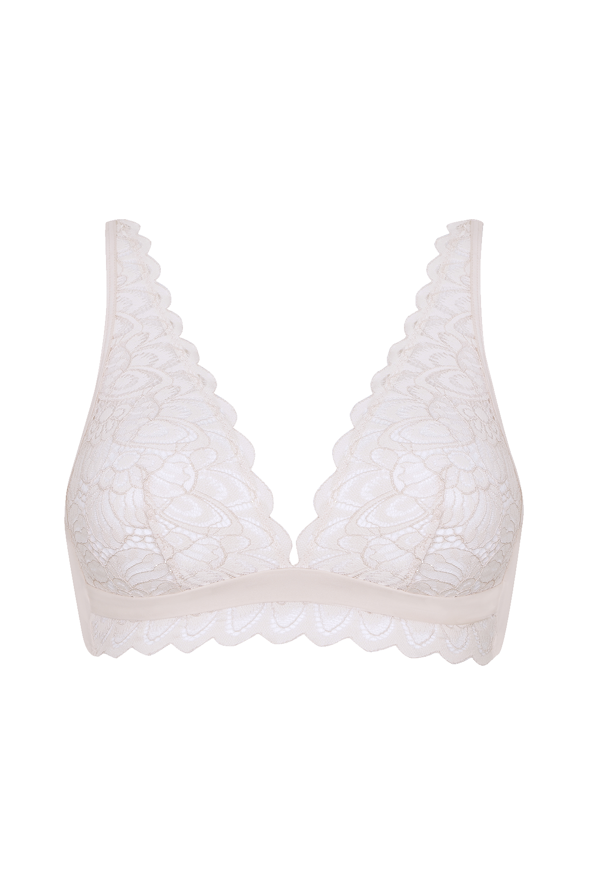 Soutien-gorge sans armatures Dentelle Audacieuse - Poudre