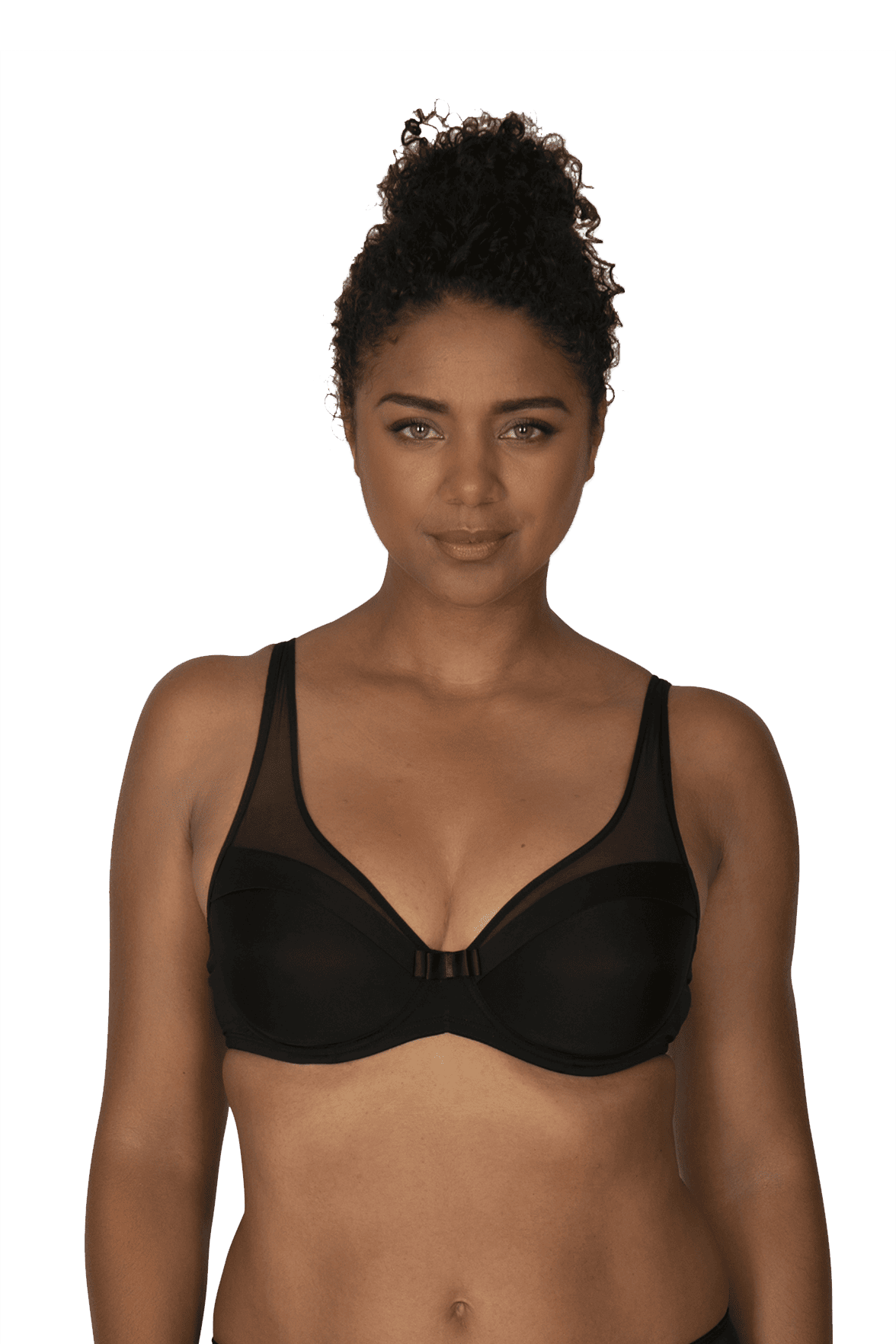 Soutien-gorge à armatures Tulle Design - Noir