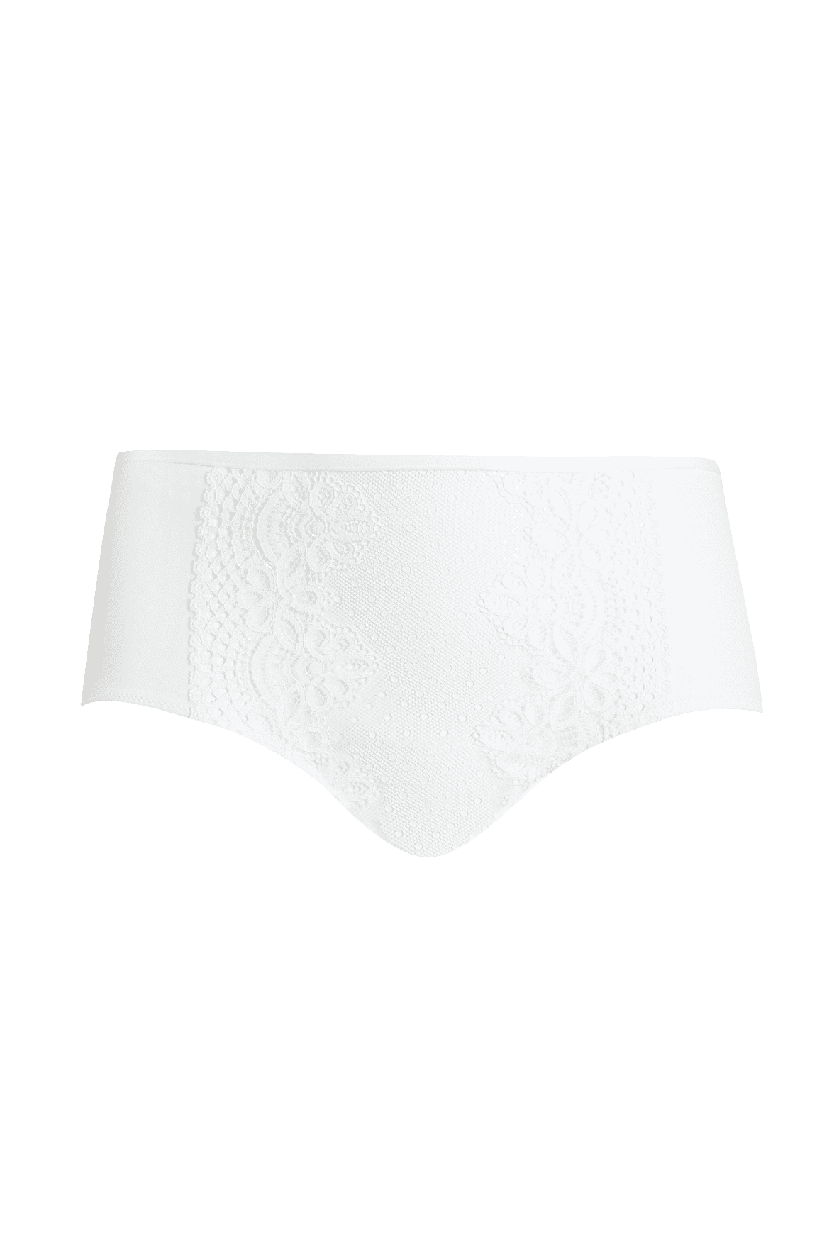 Shorty en dentelle et microfibre L'irrésistible - Blanc