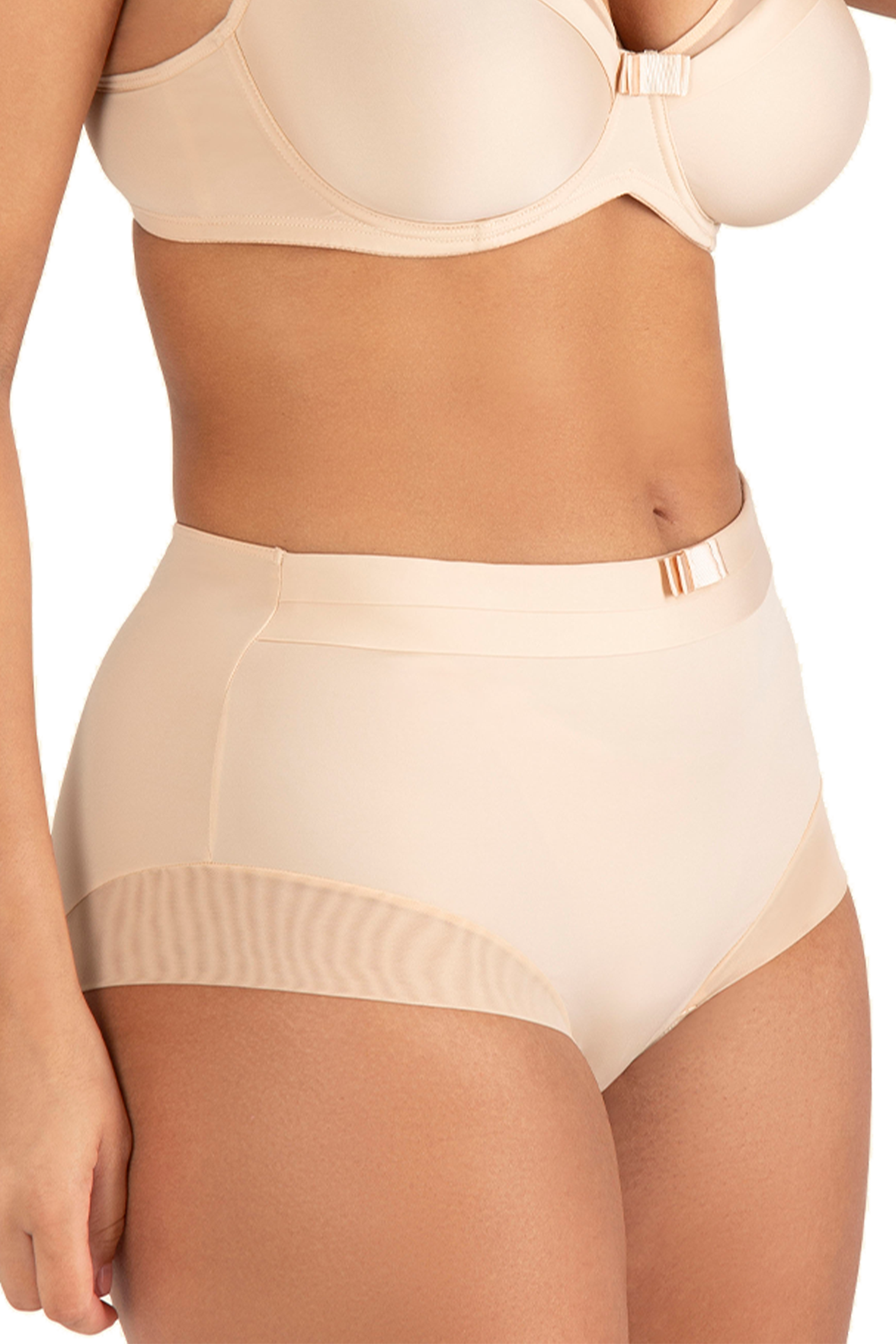 Shorty taille haute Tulle Design - Nude