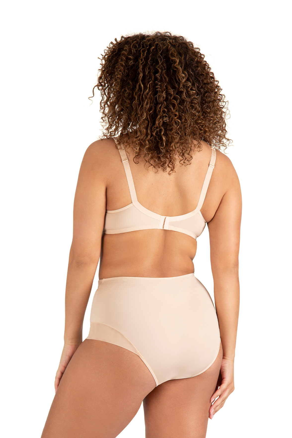 Shorty taille haute Tulle Design - Nude