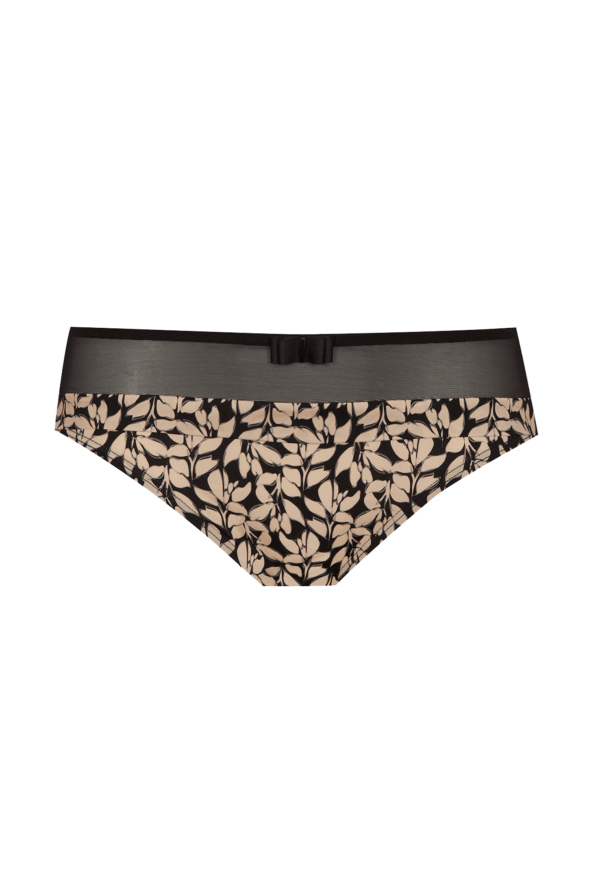 Slip Tulle Design - Noir végétal