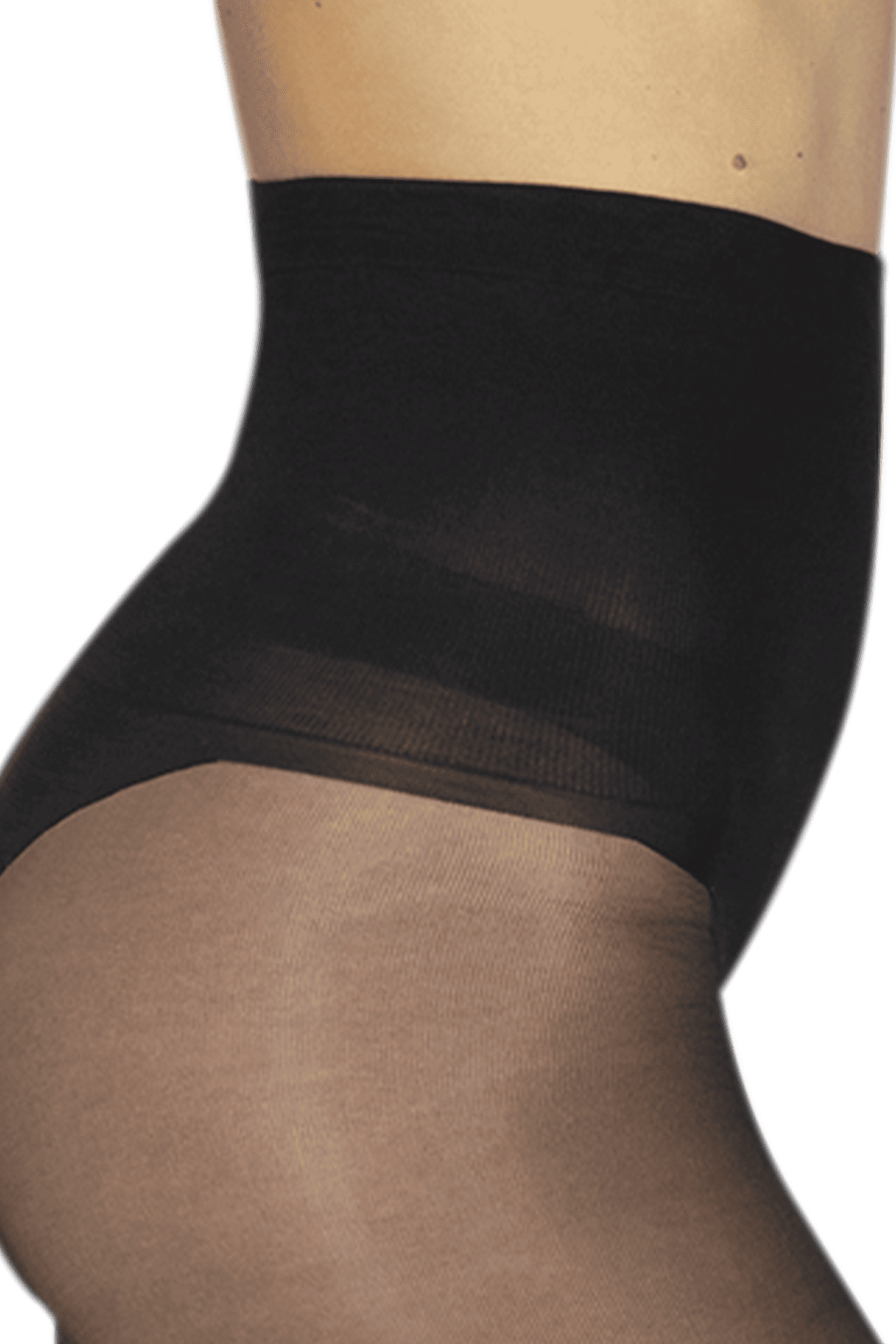 Collant Transparent 19D Elastivoile Affinant - Noir