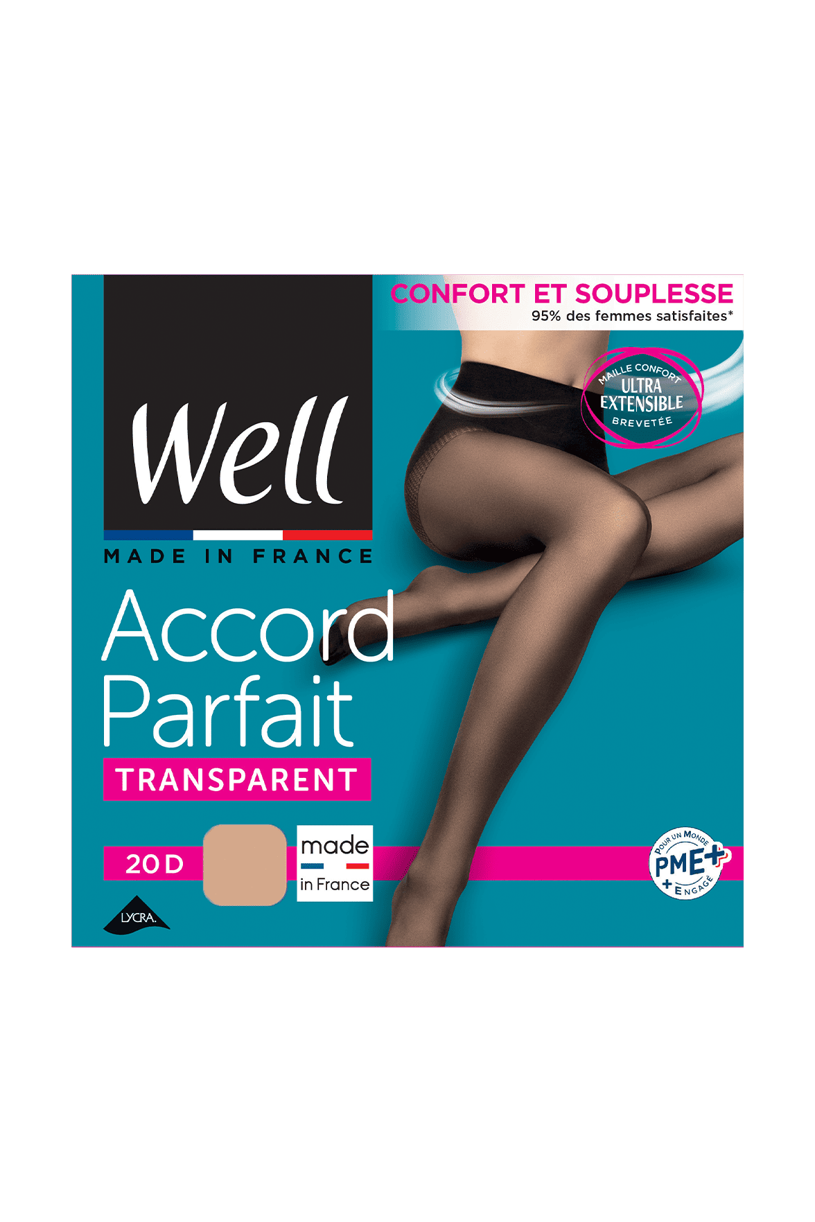 Collant Transparent 20D Accord Parfait - Beige lumineux