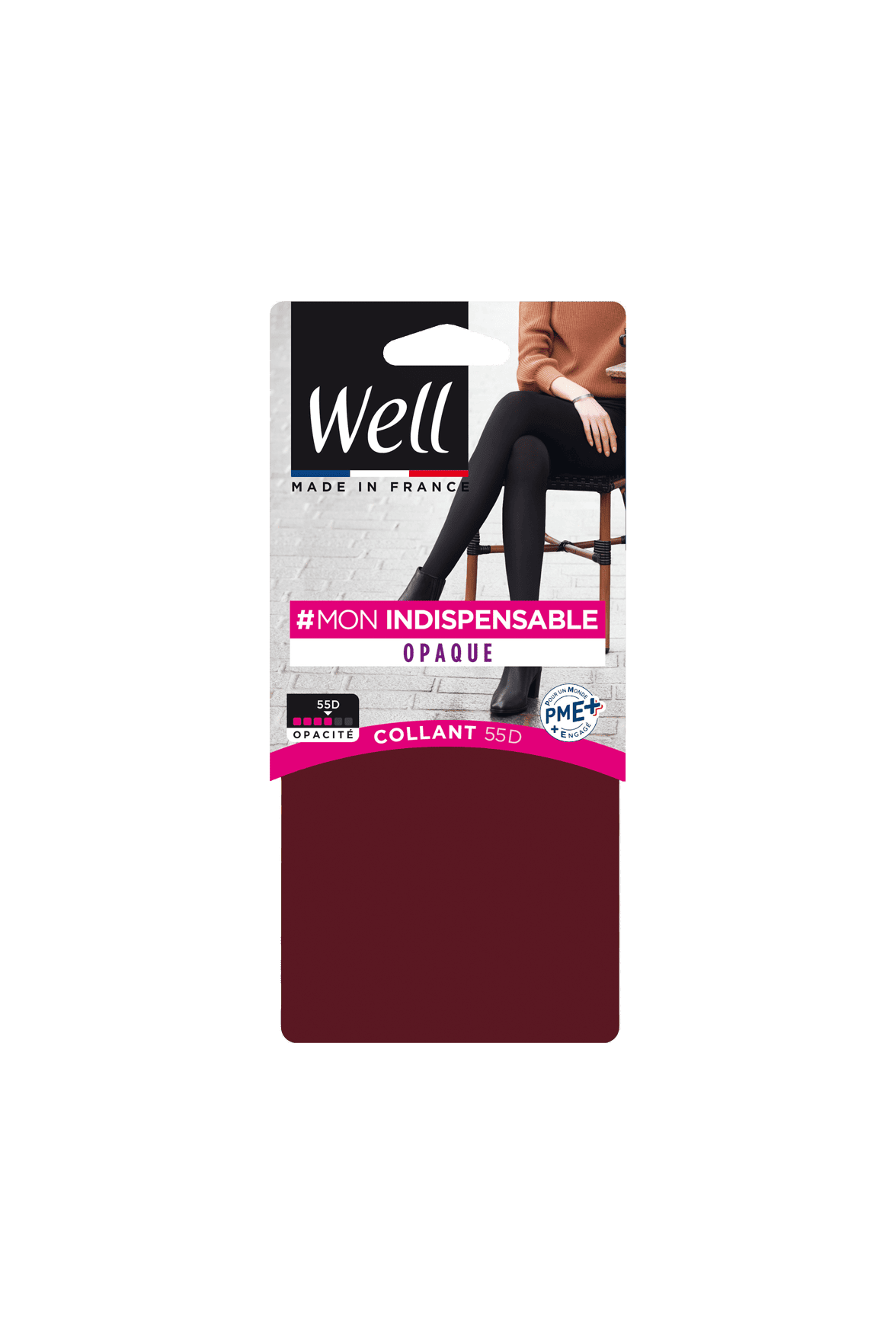 Collant Opaque 55D Mon Indispensable - Bordeaux
