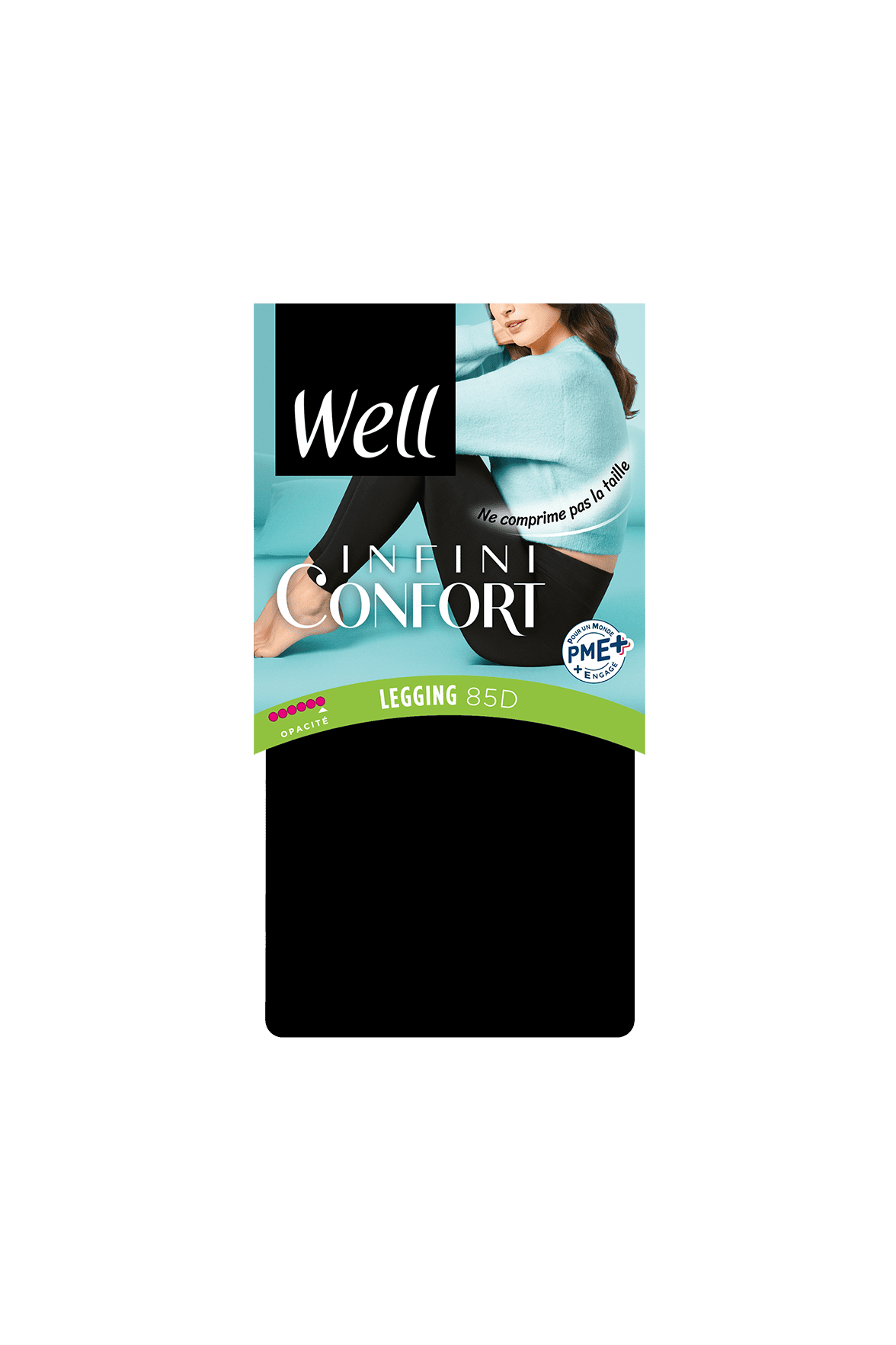 Legging Opaque 85D Well Infini Confort - Noir