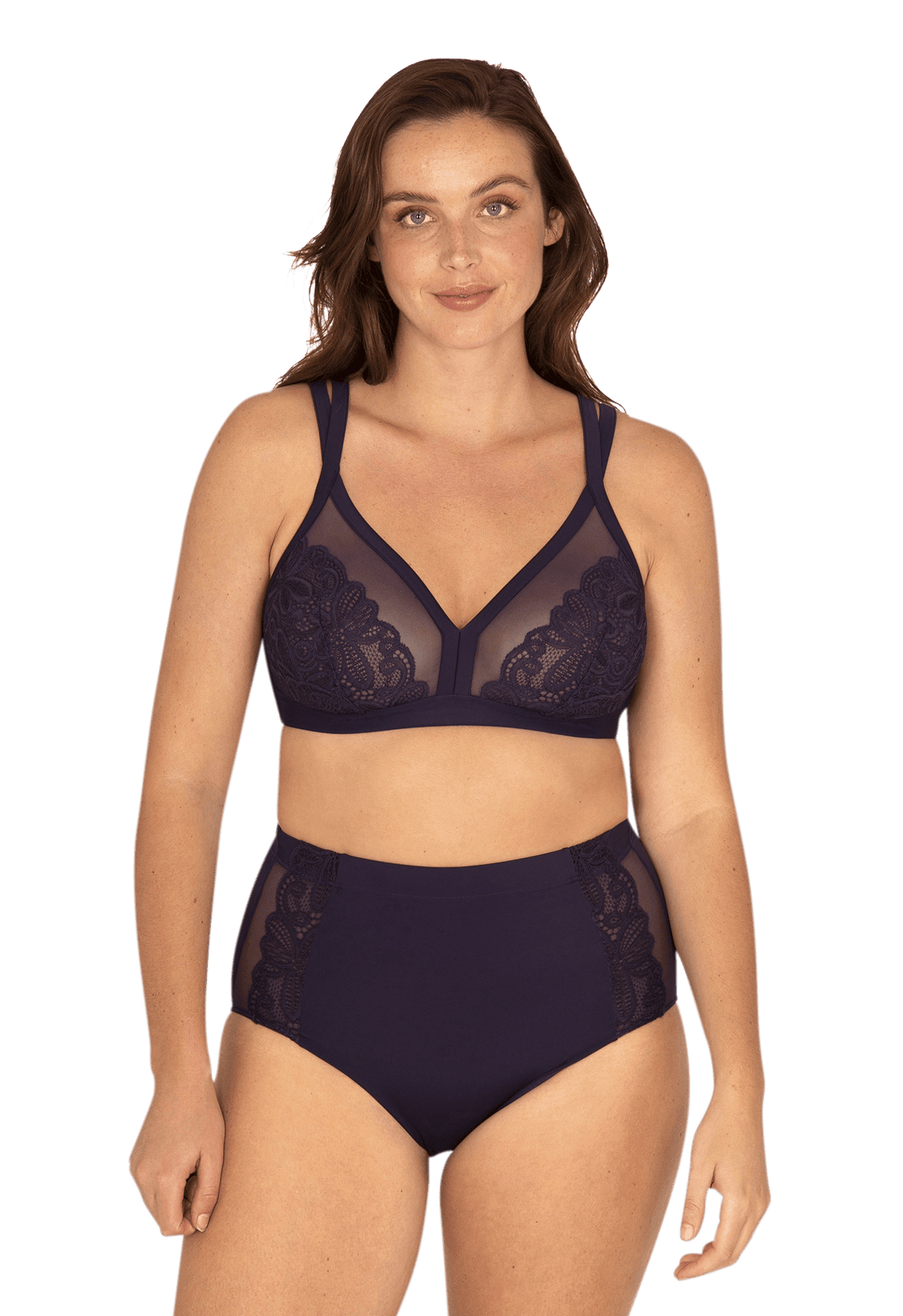 Culotte en dentelle Well Allure - Bleu nuit