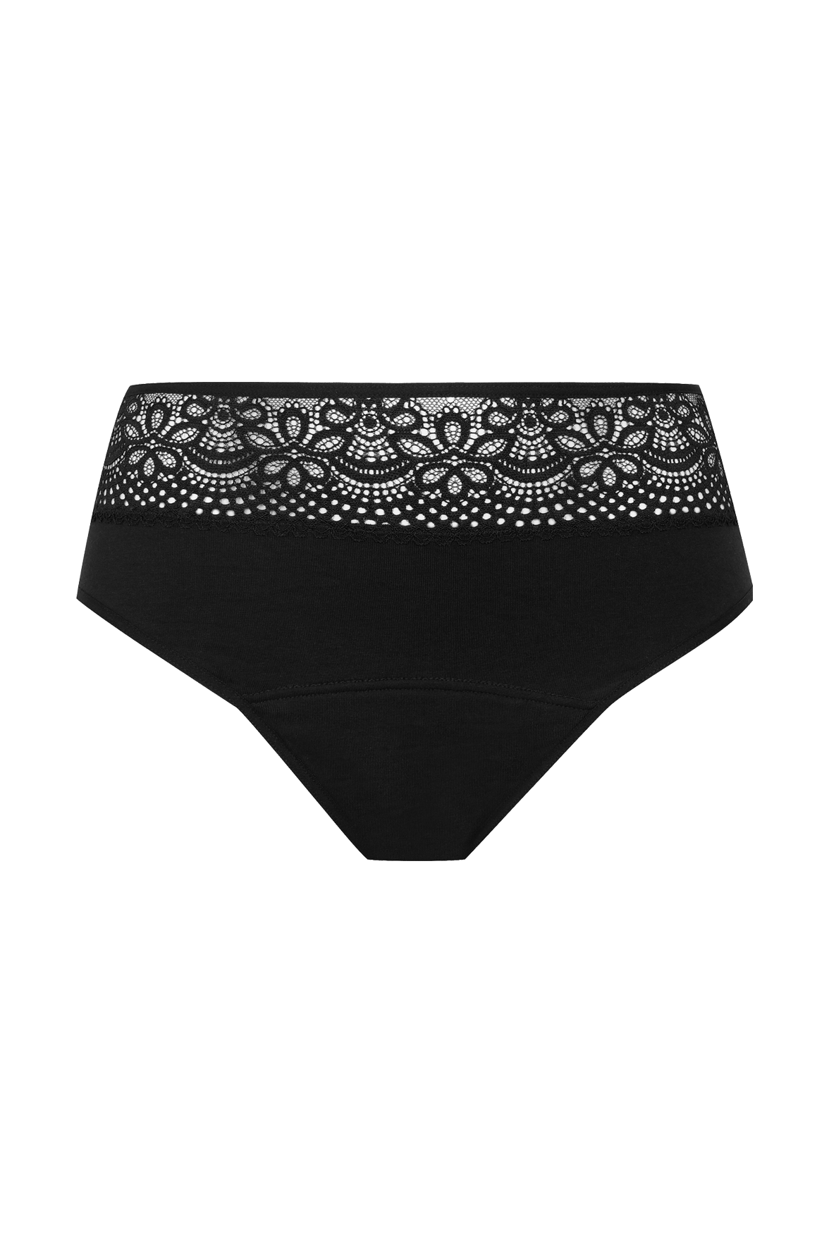 Flux modéré - Culotte Menstruelle en coton Intimement WELL - Noir