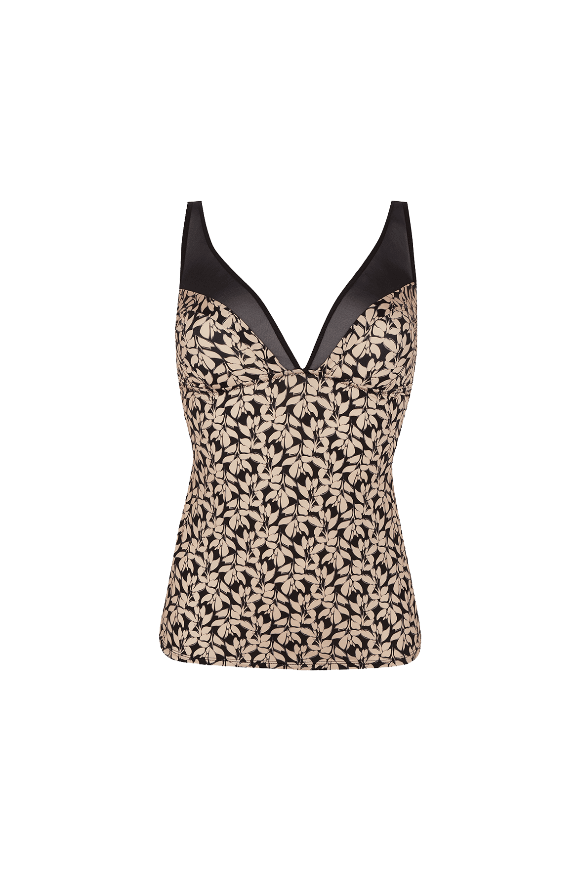 Caraco Tulle Design - Noir végétal