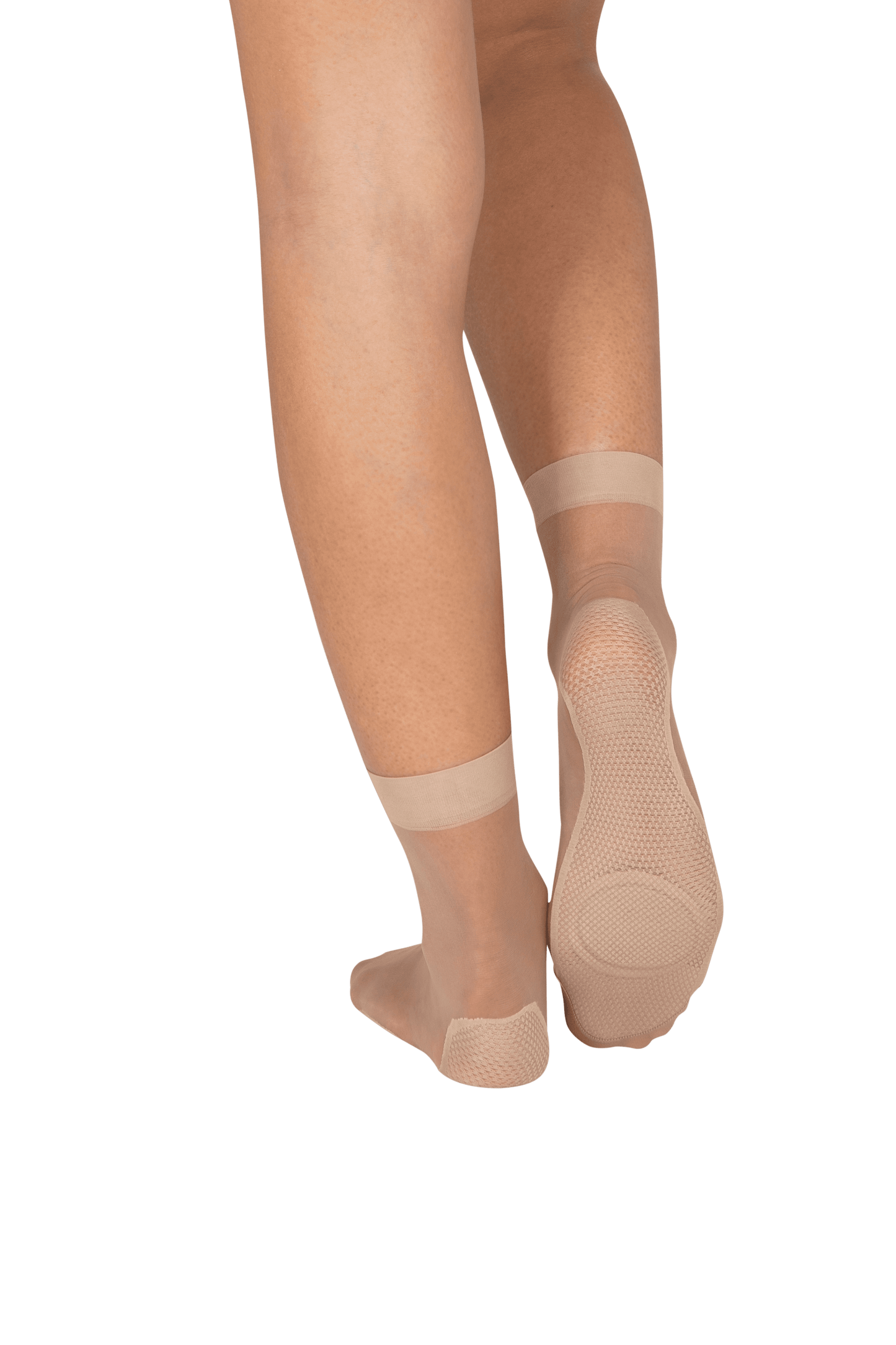 Socquettes Transparentes Bien-Etre des Pieds 19D Well Infini Confort - Beige medium