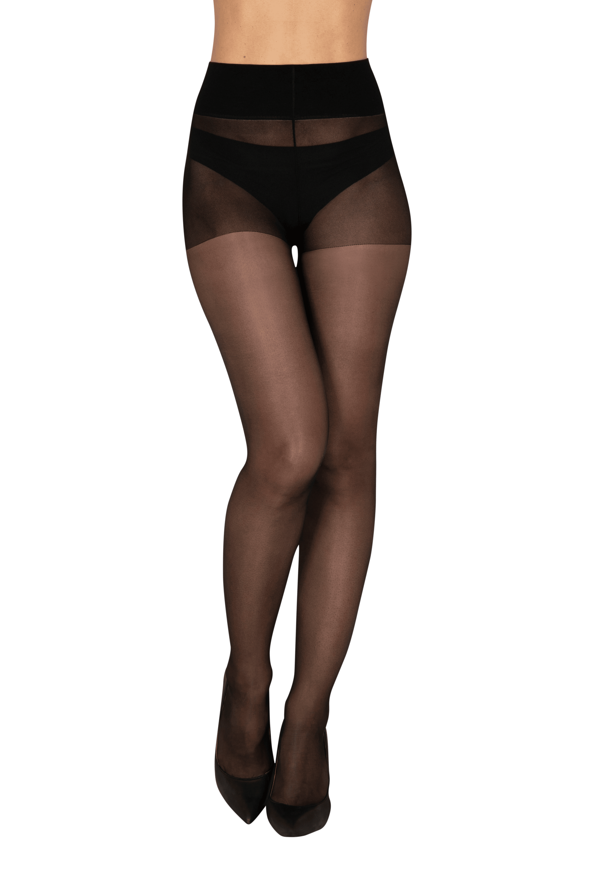 Collant Transparent 20D Well Infini Confort - Noir