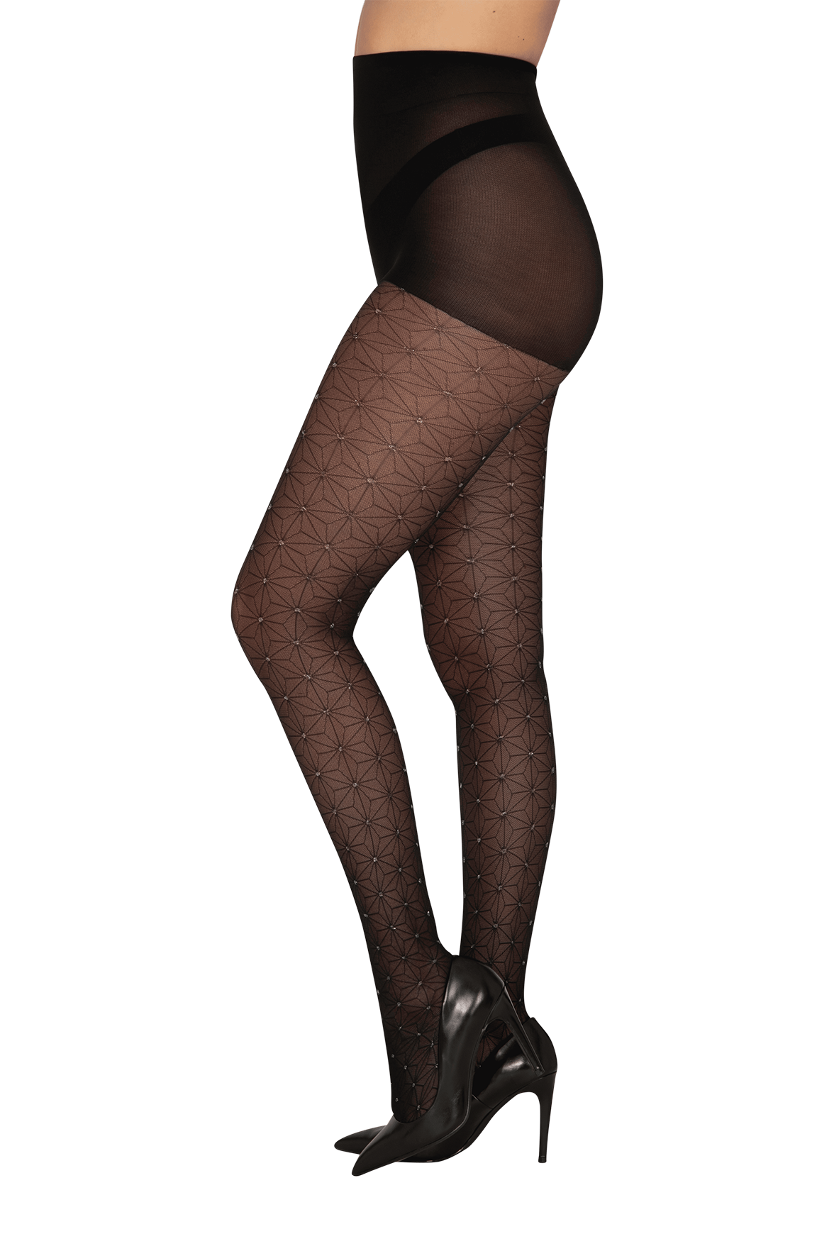 Collant Fantaisie Cristal Scintillant Magic Nights Noir ébène – Well