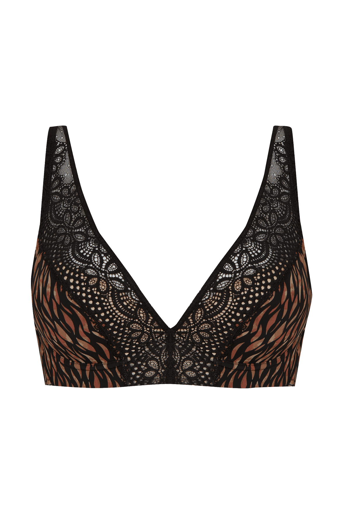 Soutien-gorge coques en dentelle et microfibre L'irrésistible - Fauve