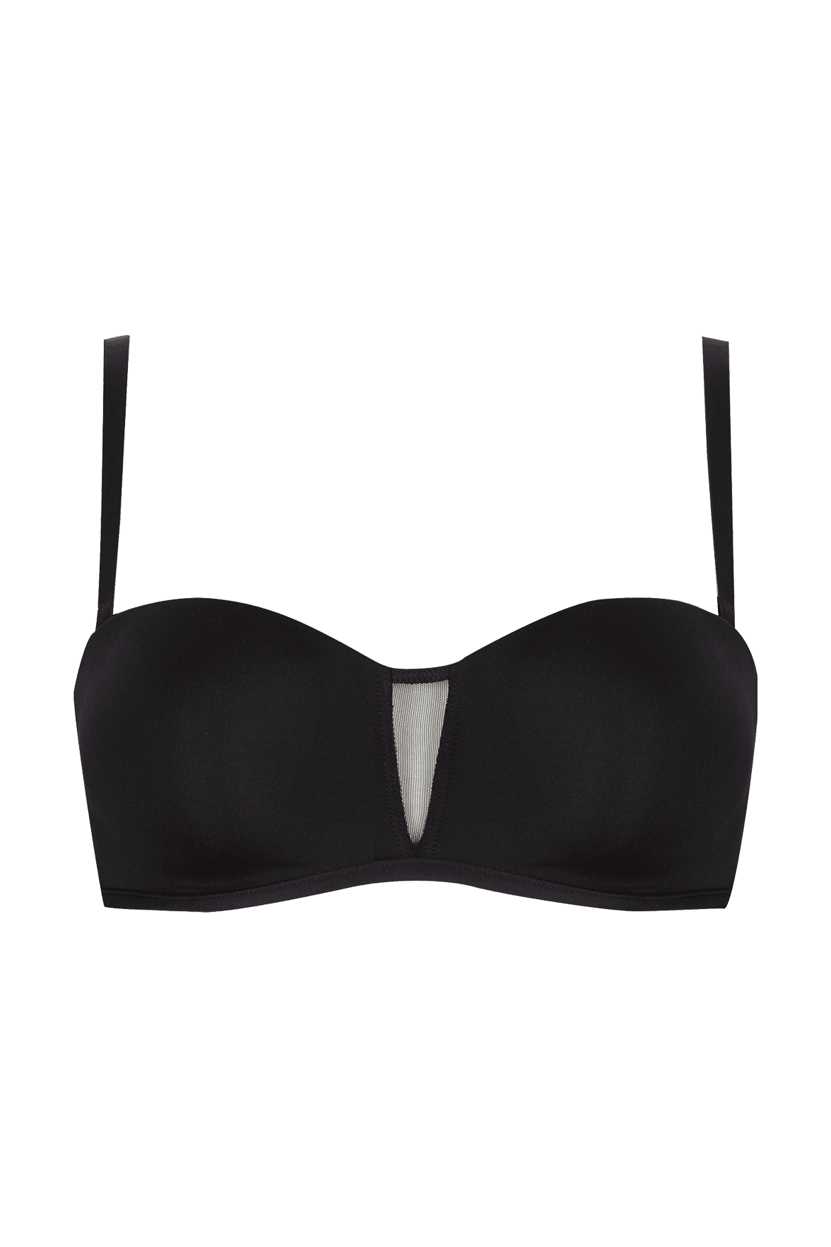 Soutien-gorge bandeau bretelles amovibles invisible Nuances - Noir