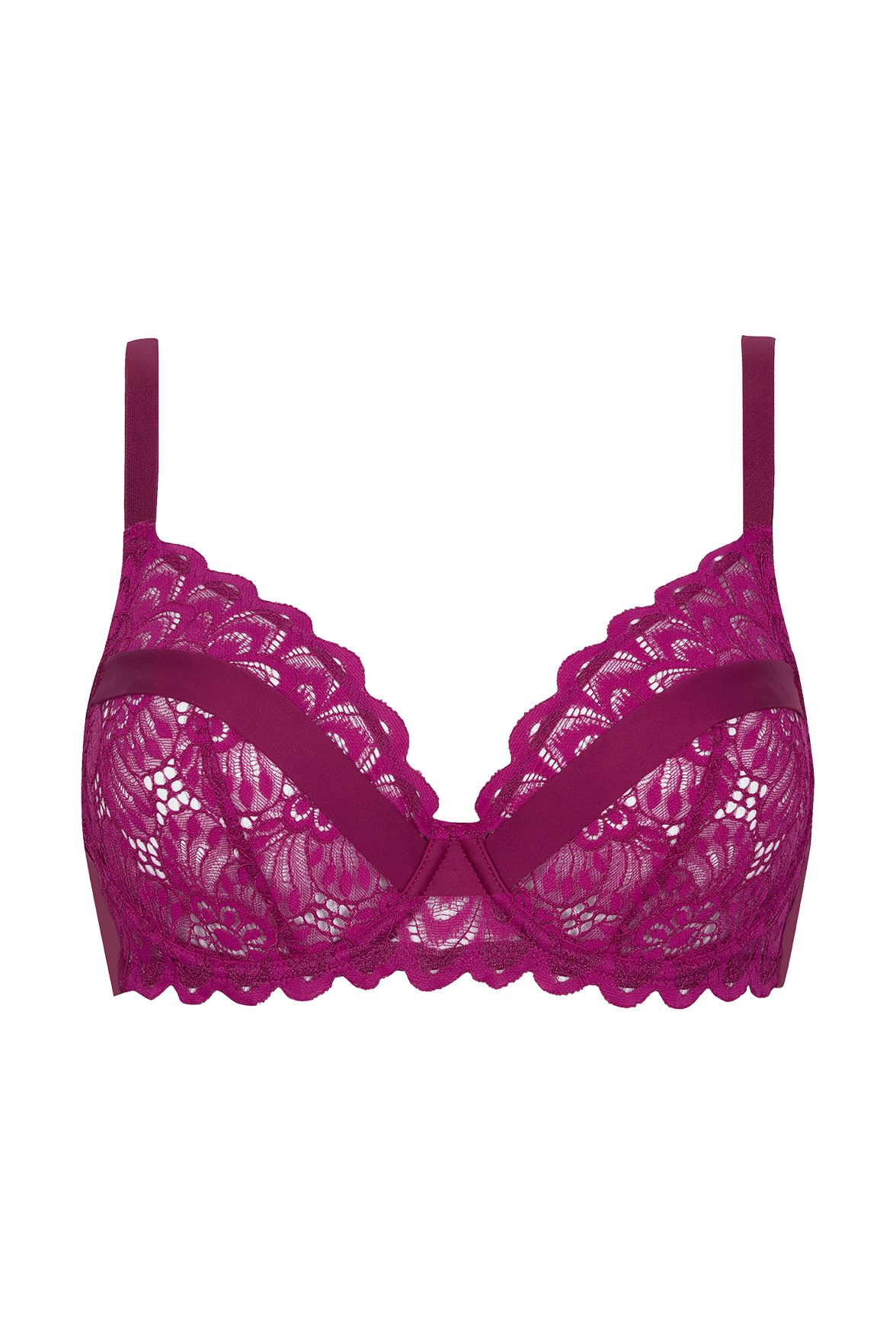 Soutien-gorge à armatures Dentelle Audacieuse - Fuchsia