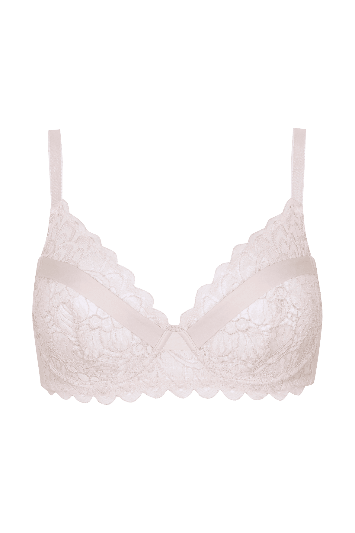 Soutien-gorge à armatures Dentelle Audacieuse - Poudre