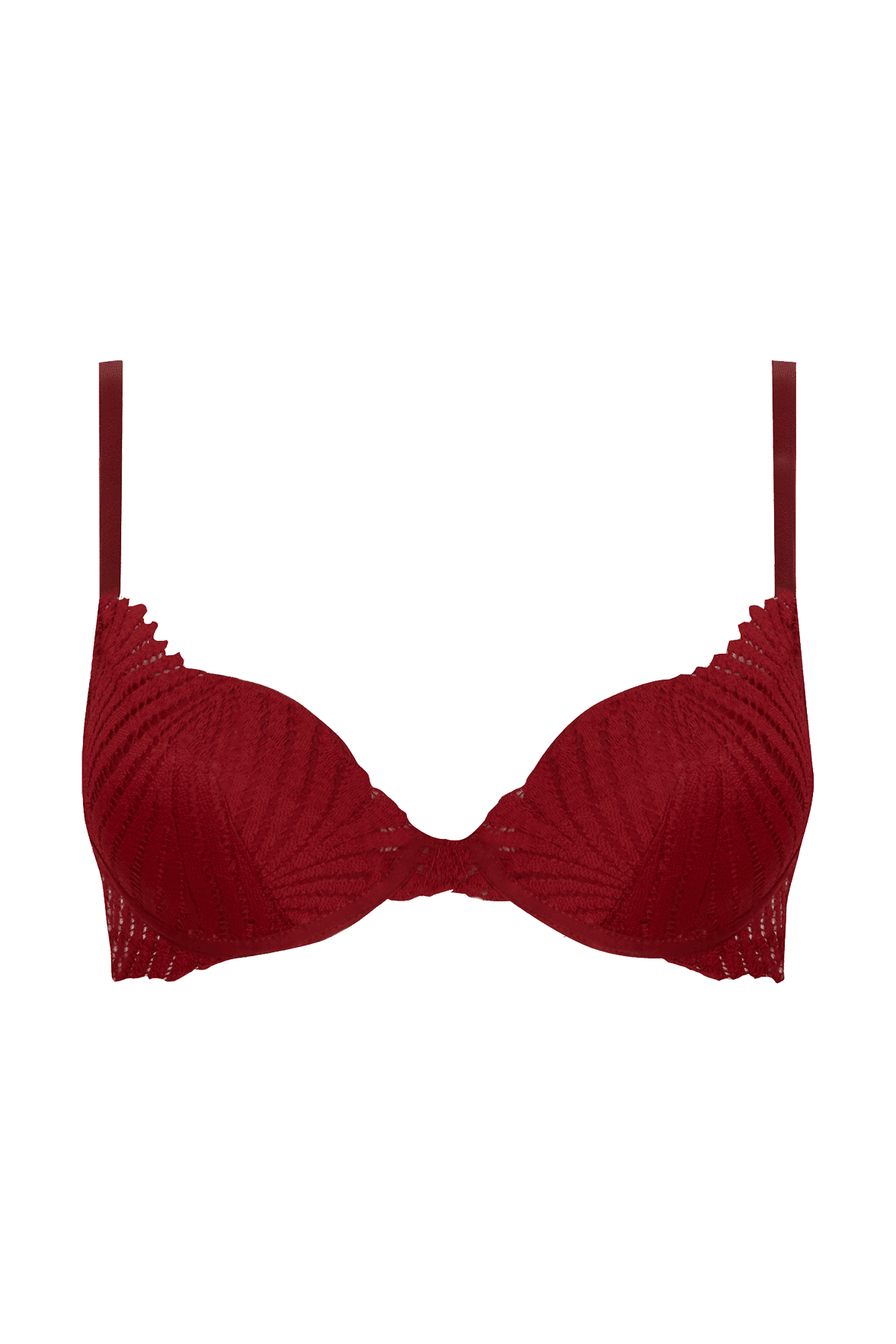 Soutien-gorge à coques Muse - Grenat