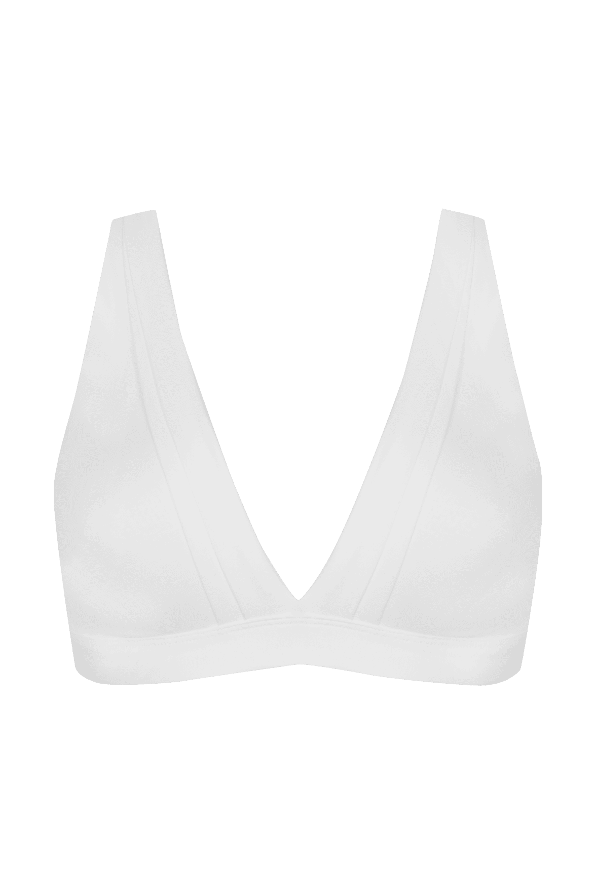 Soutien-gorge sans armatures Tulle Design Coton - Blanc naturel