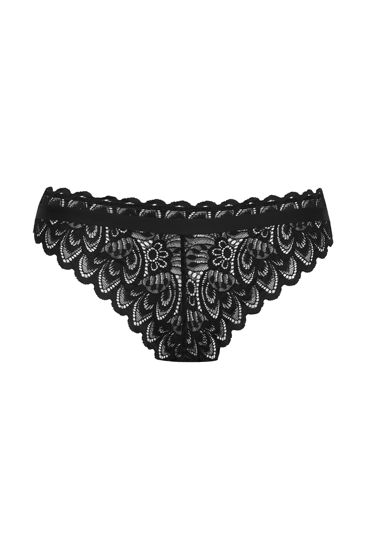 Slip Dentelle Audacieuse - Noir