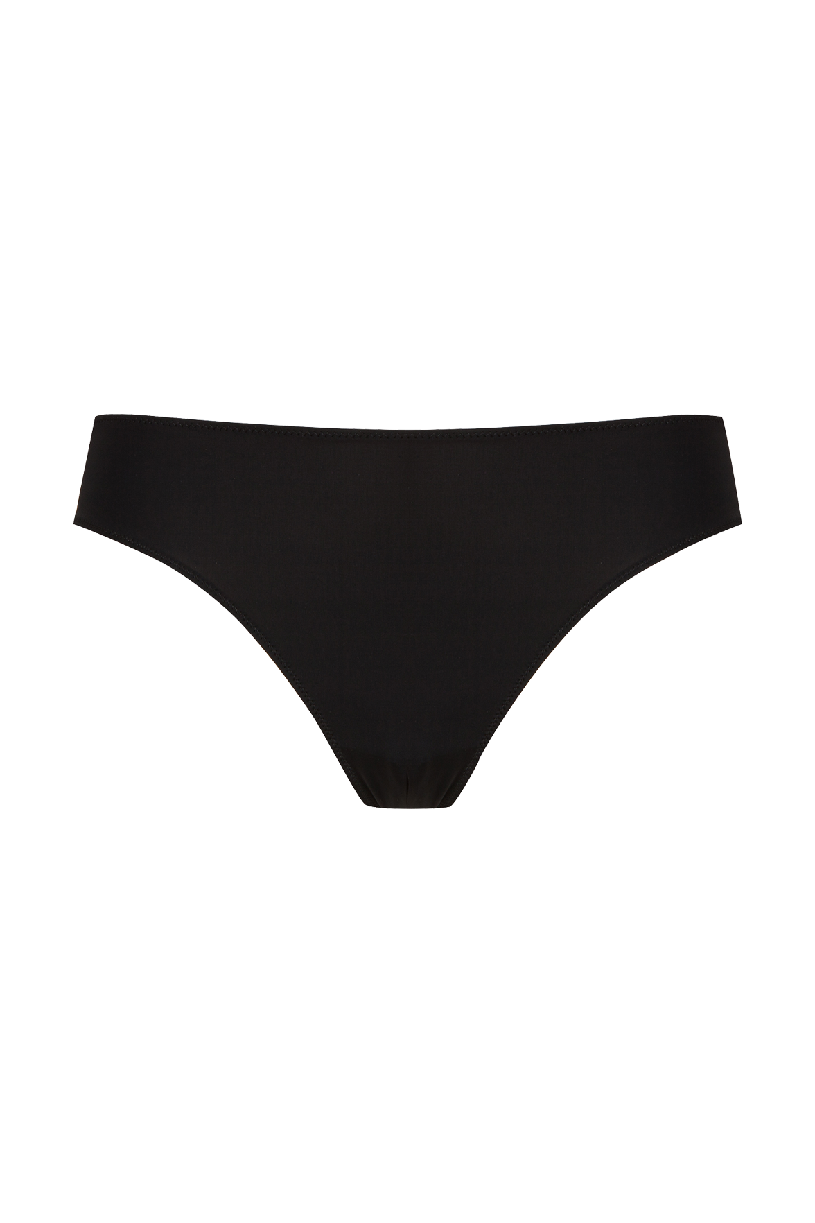 Tanga Résille Florale - Noir