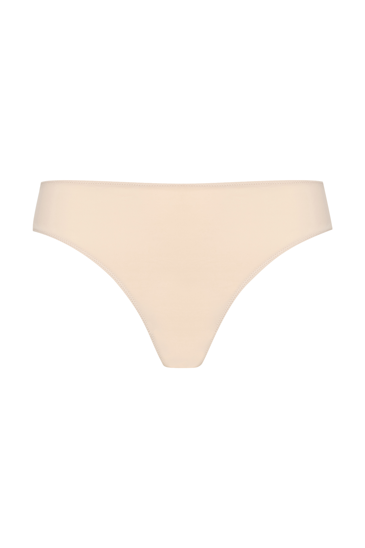 Tanga Résille Florale - Nude