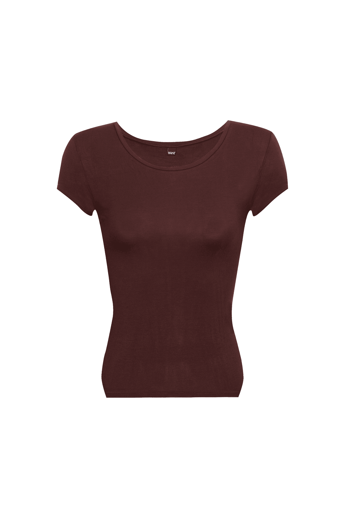 Top Manches Courtes Allure d'Hiver - Lie de vin