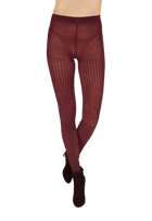 Collant Torsades 160D Allure d'Hiver - Prune