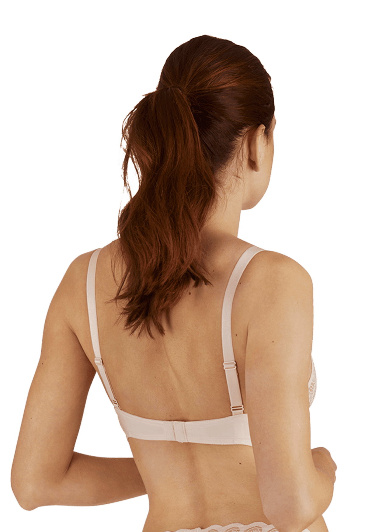 Soutien-gorge sans armatures Dentelle Audacieuse - Poudre