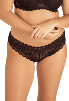 Slip Dentelle Audacieuse - Noir