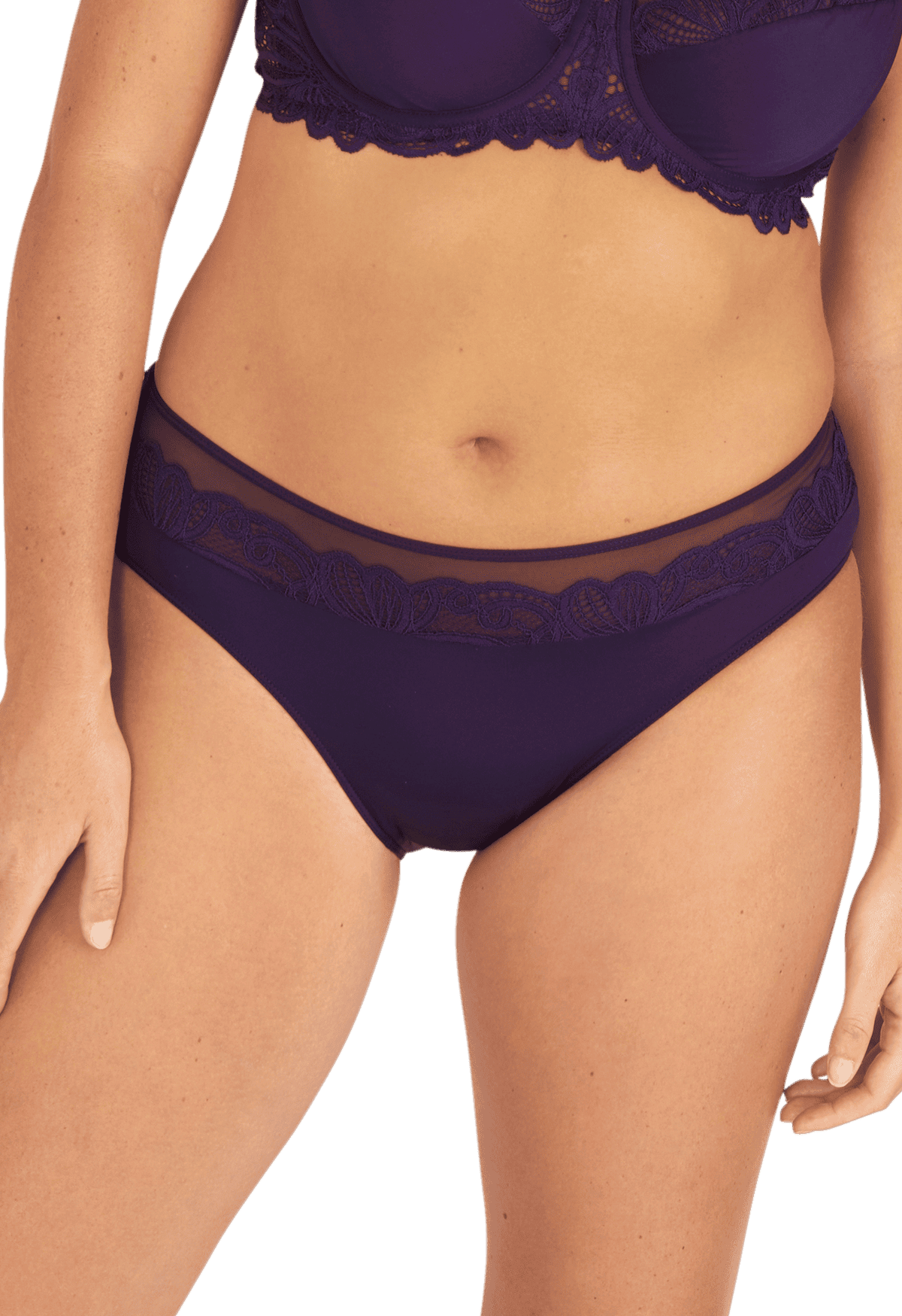 Slip Dentelle Envoûtante - Bleu nuit