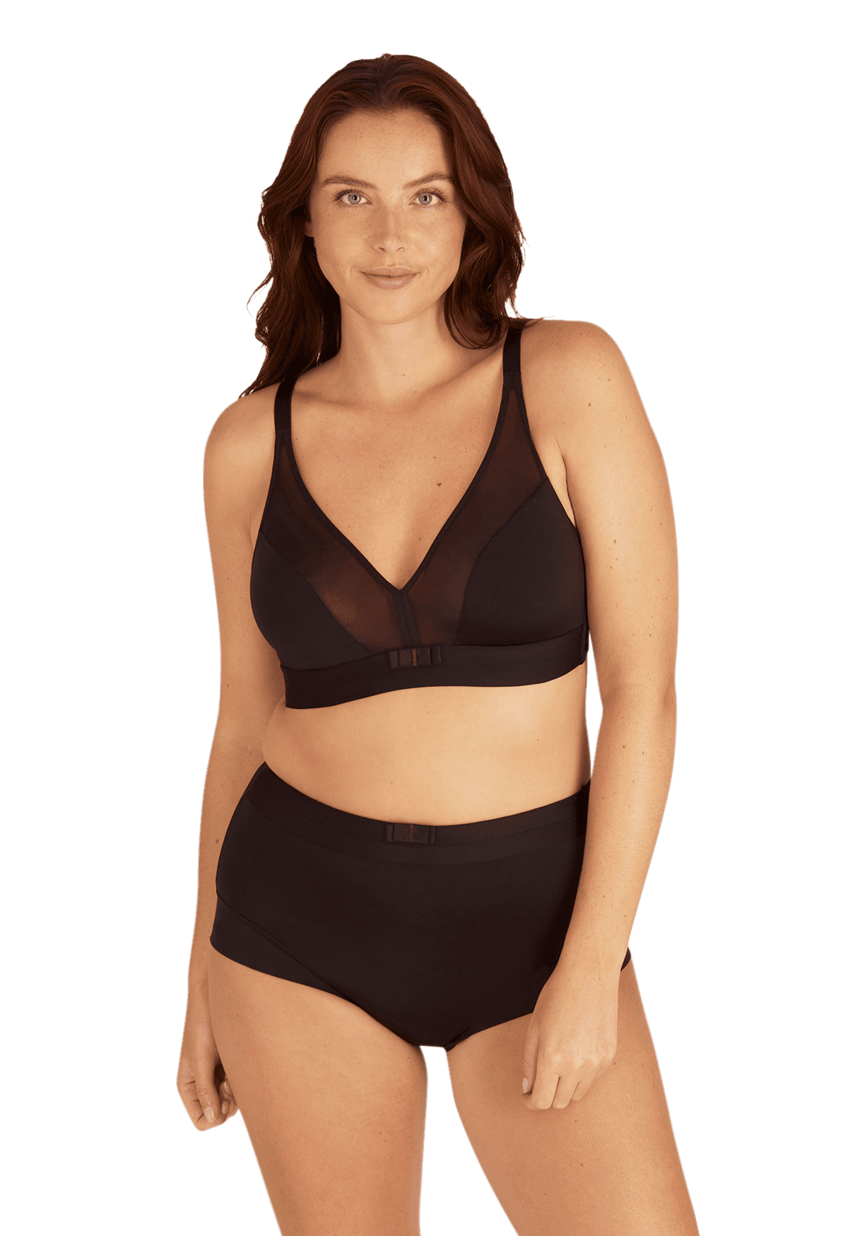 Shorty taille haute Tulle Design - Noir