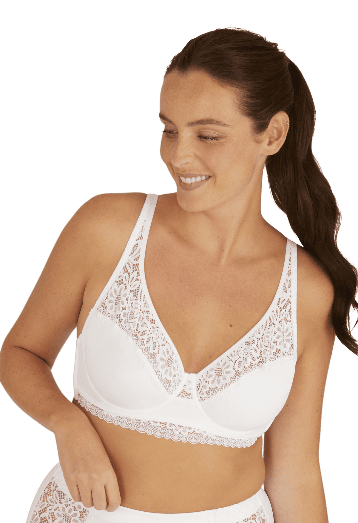 Soutien-gorge à armatures dentelle Well Allure - Blanc