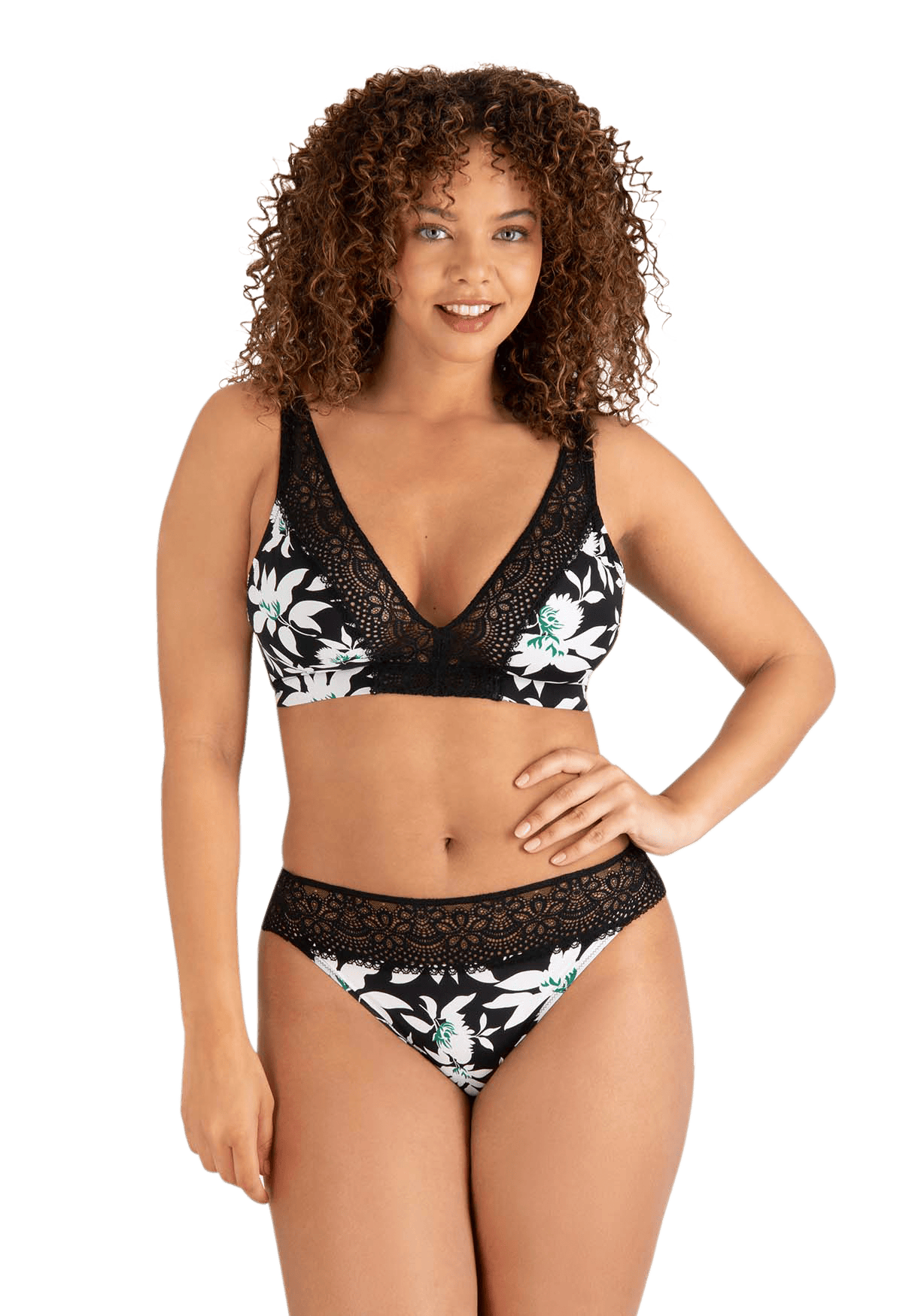 Soutien-gorge foulard sans armatures en dentelle et en microfibre L'irrésistible - Jasmin