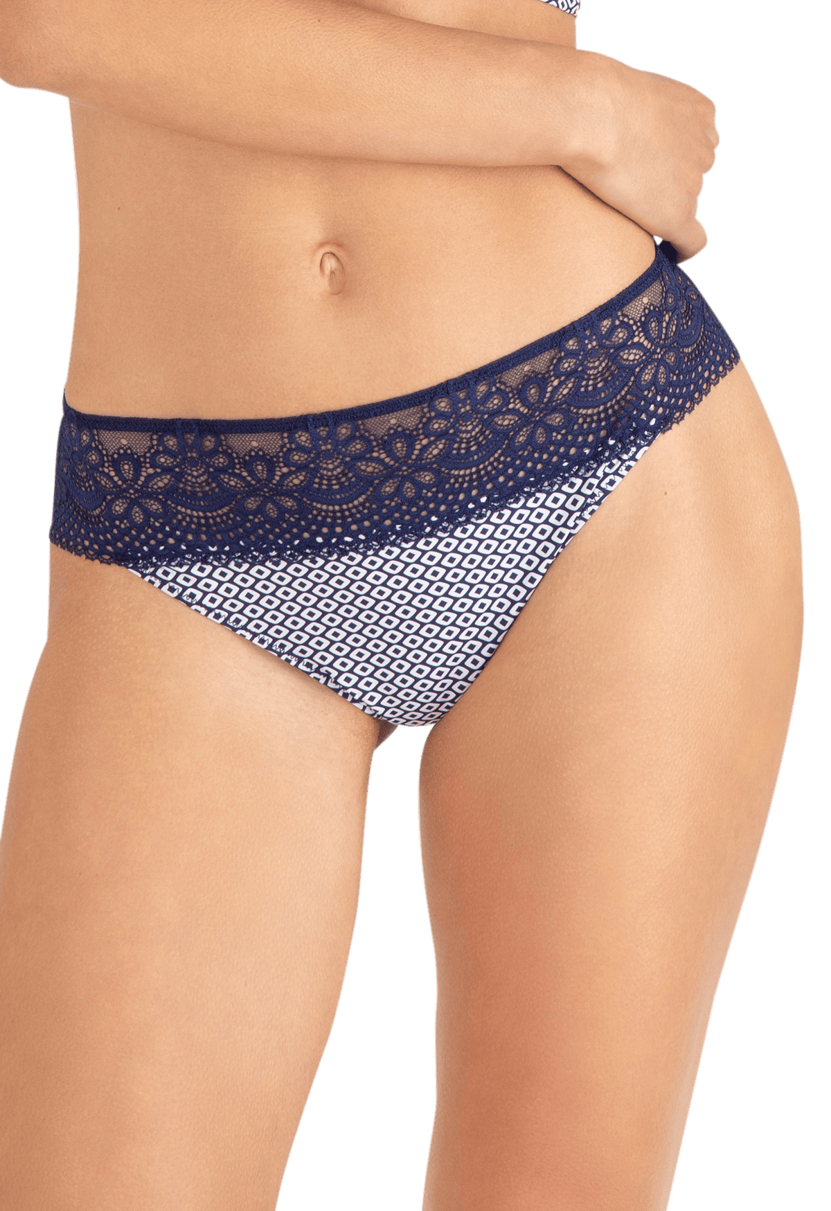 Slip brésilien dentelle et microfibre L'irrésistible - Illusion