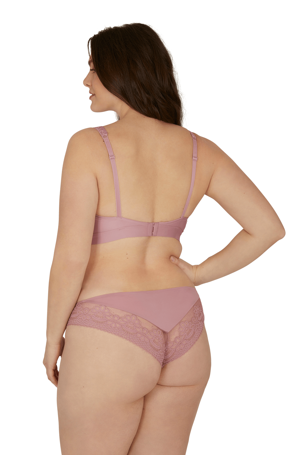 Soutien-gorge foulard sans armatures en dentelle et en microfibre L'irrésistible - Lilas