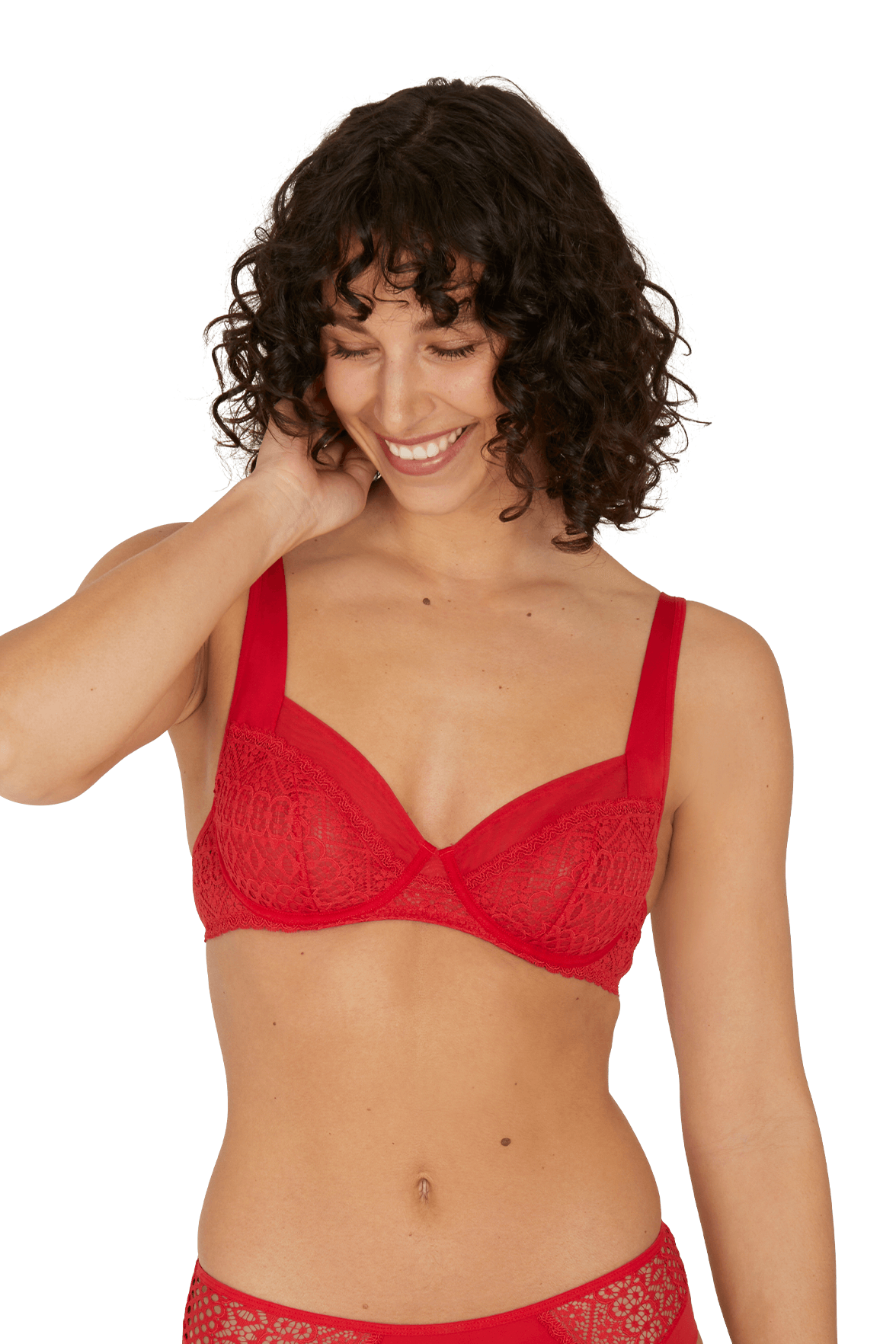 Soutien-gorge à armatures Déesse - Rouge ardent